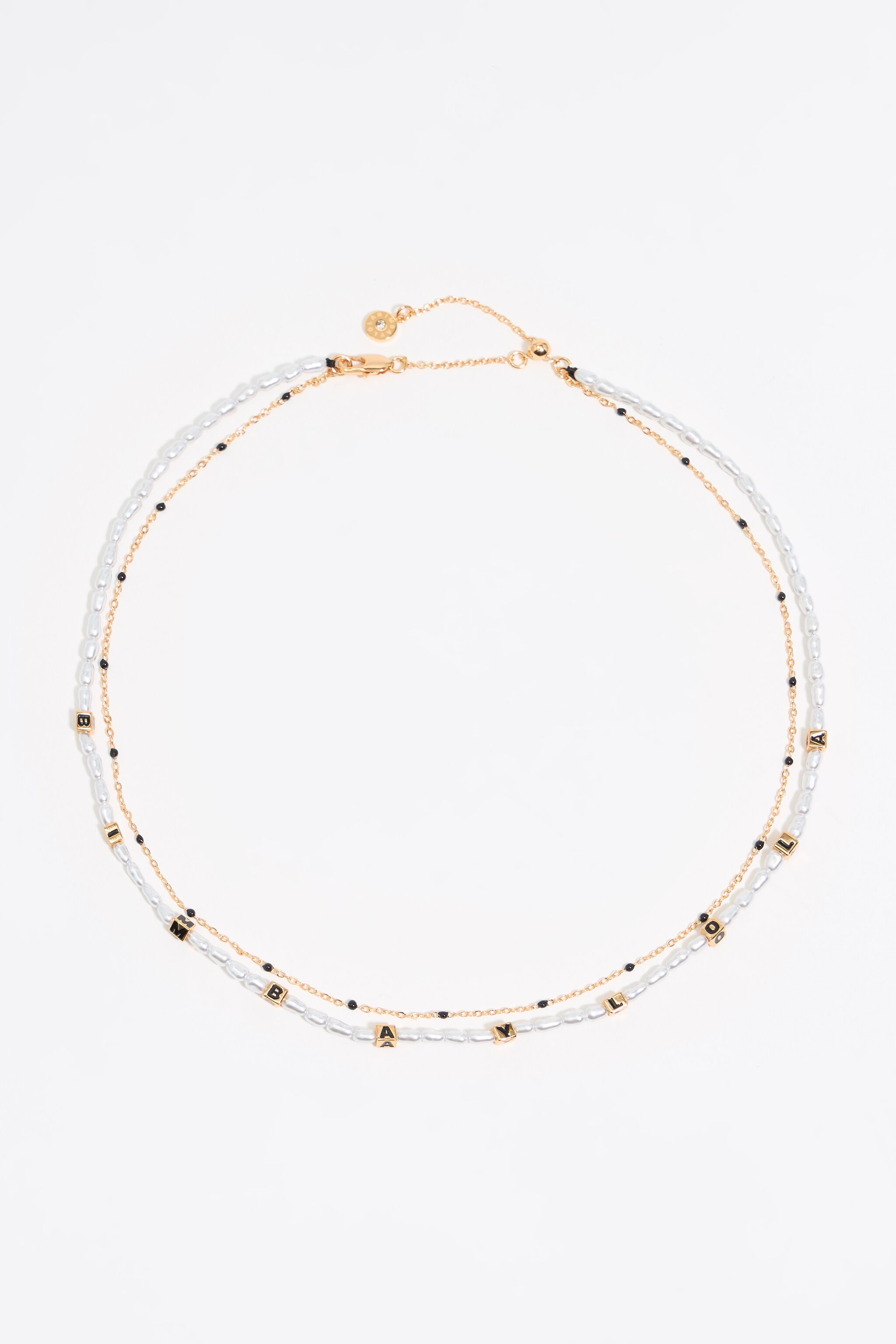 Black Dice logo necklace