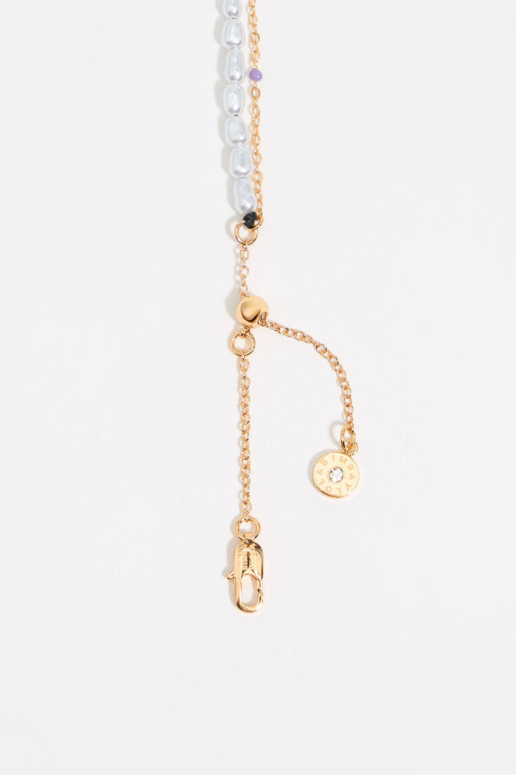 Multicolor Dice logo necklace