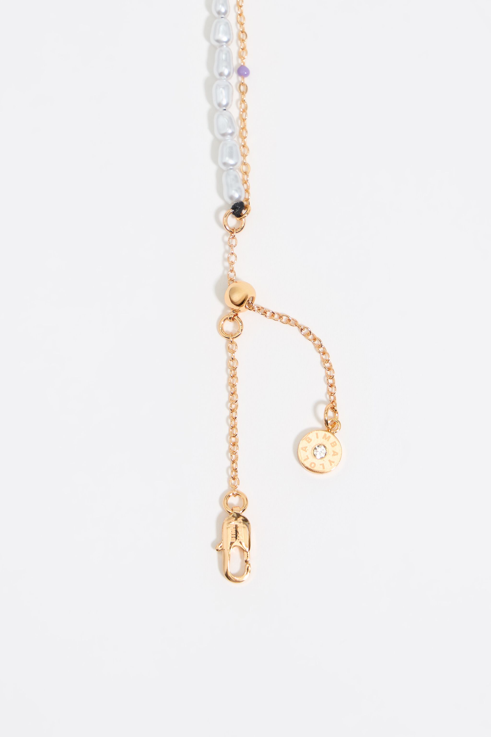 Multicolor Dice logo necklace