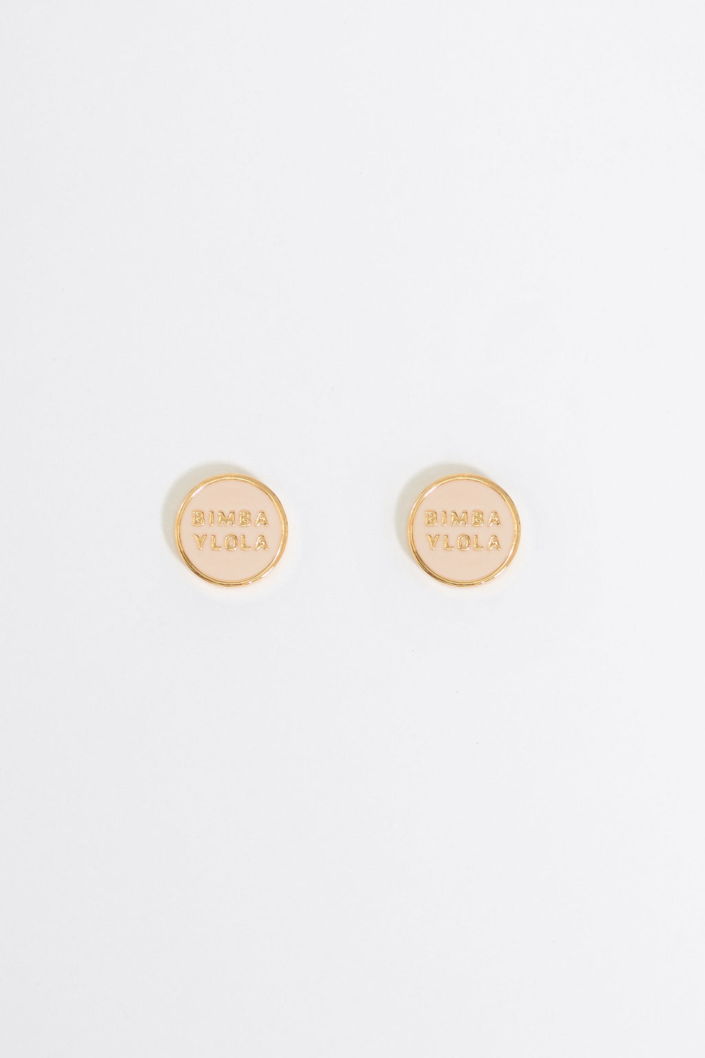 Ivory logo earrings