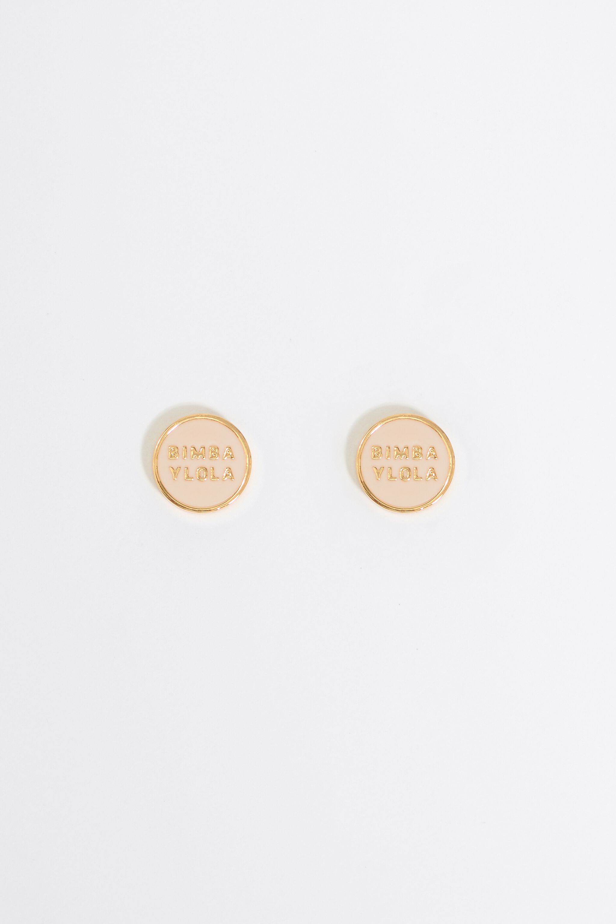 Ivory logo earrings