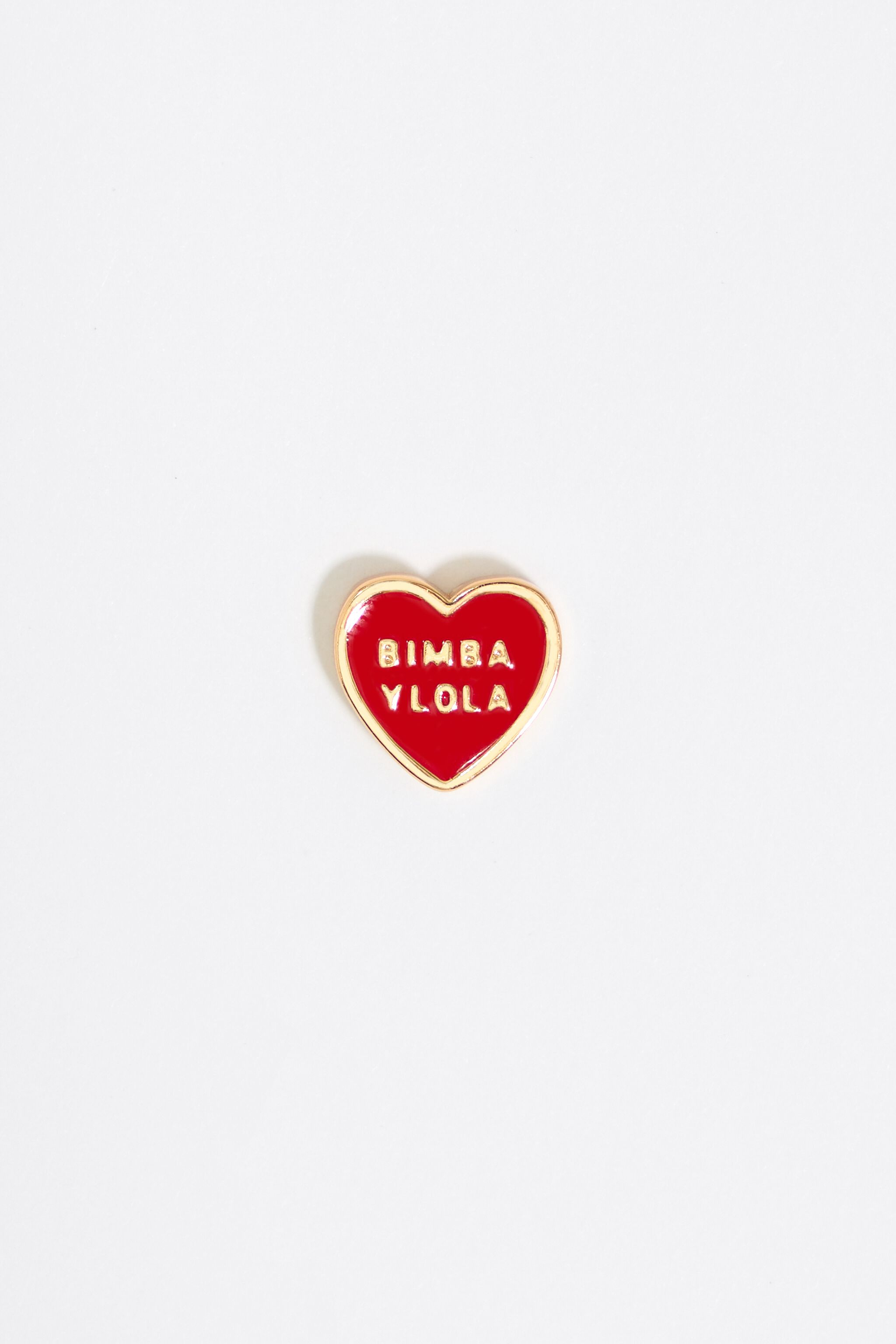 Red Heart logo earrings