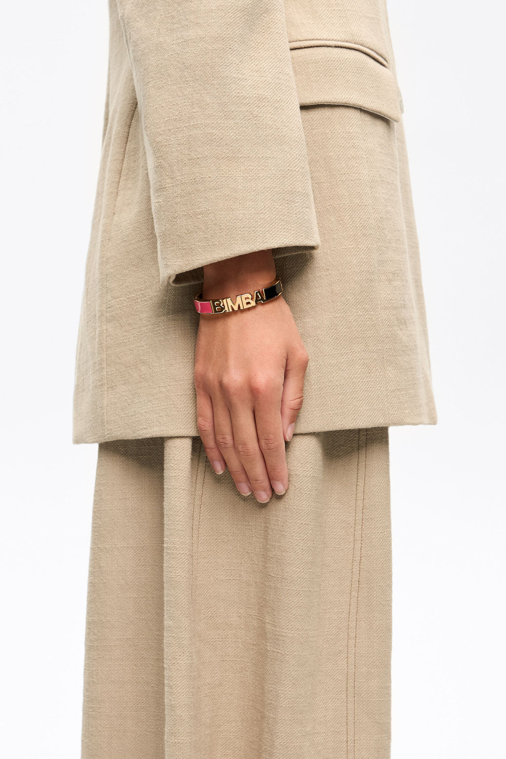 Multicolored enamel logo bracelet