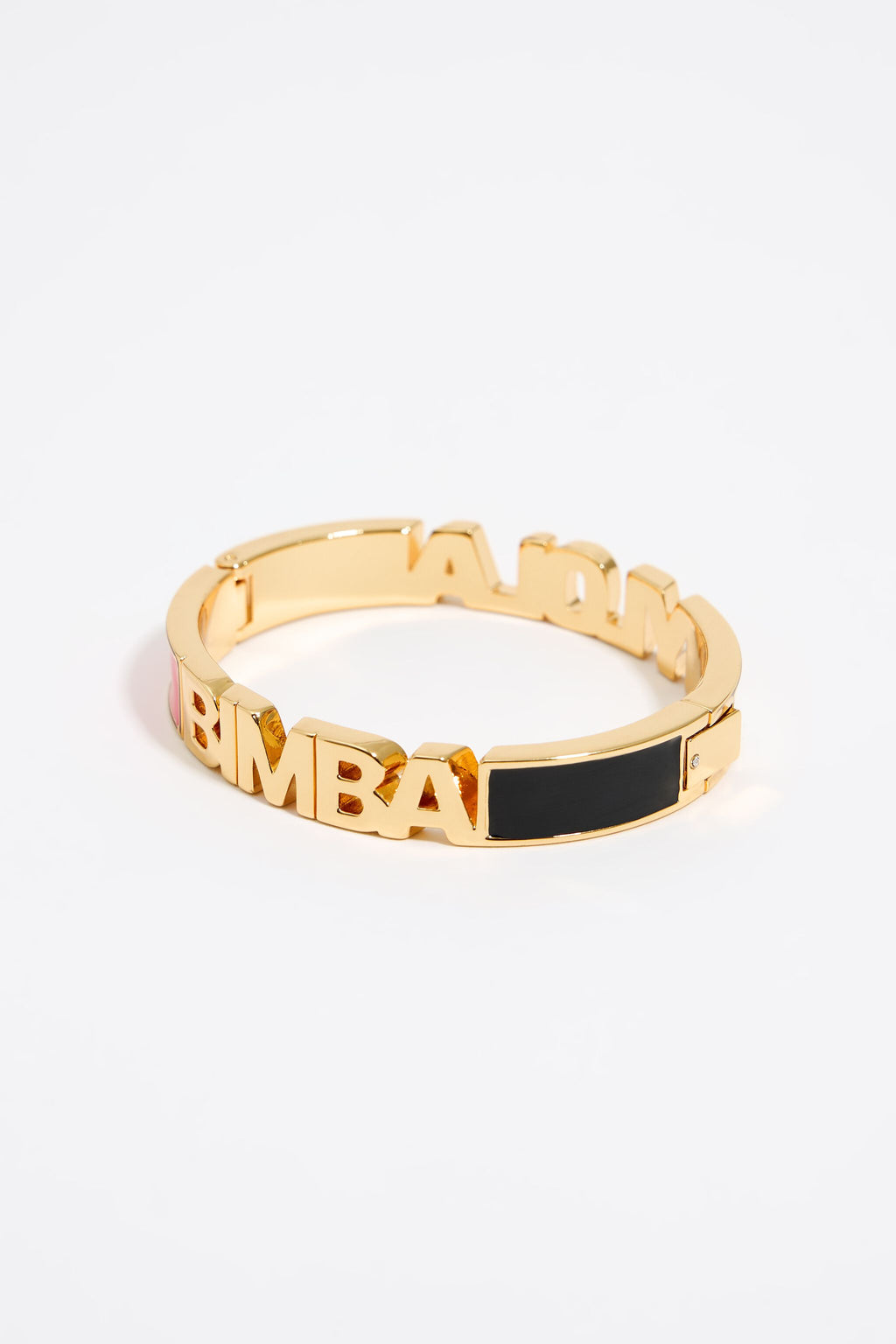 Multicolored enamel logo bracelet