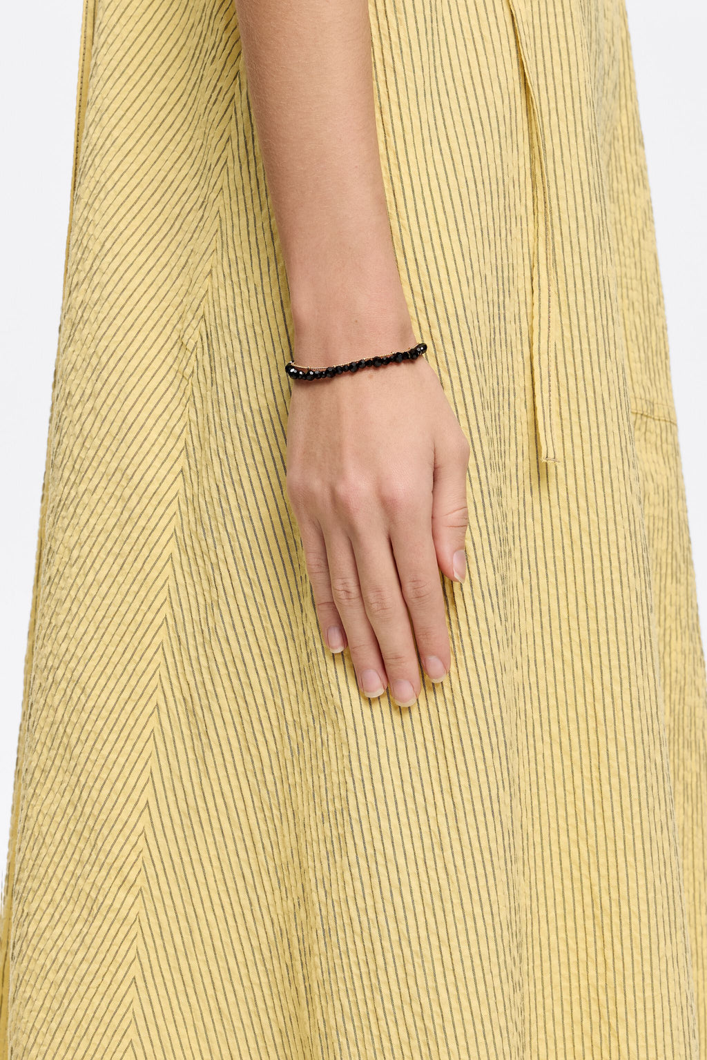 Black crystals logo bracelet