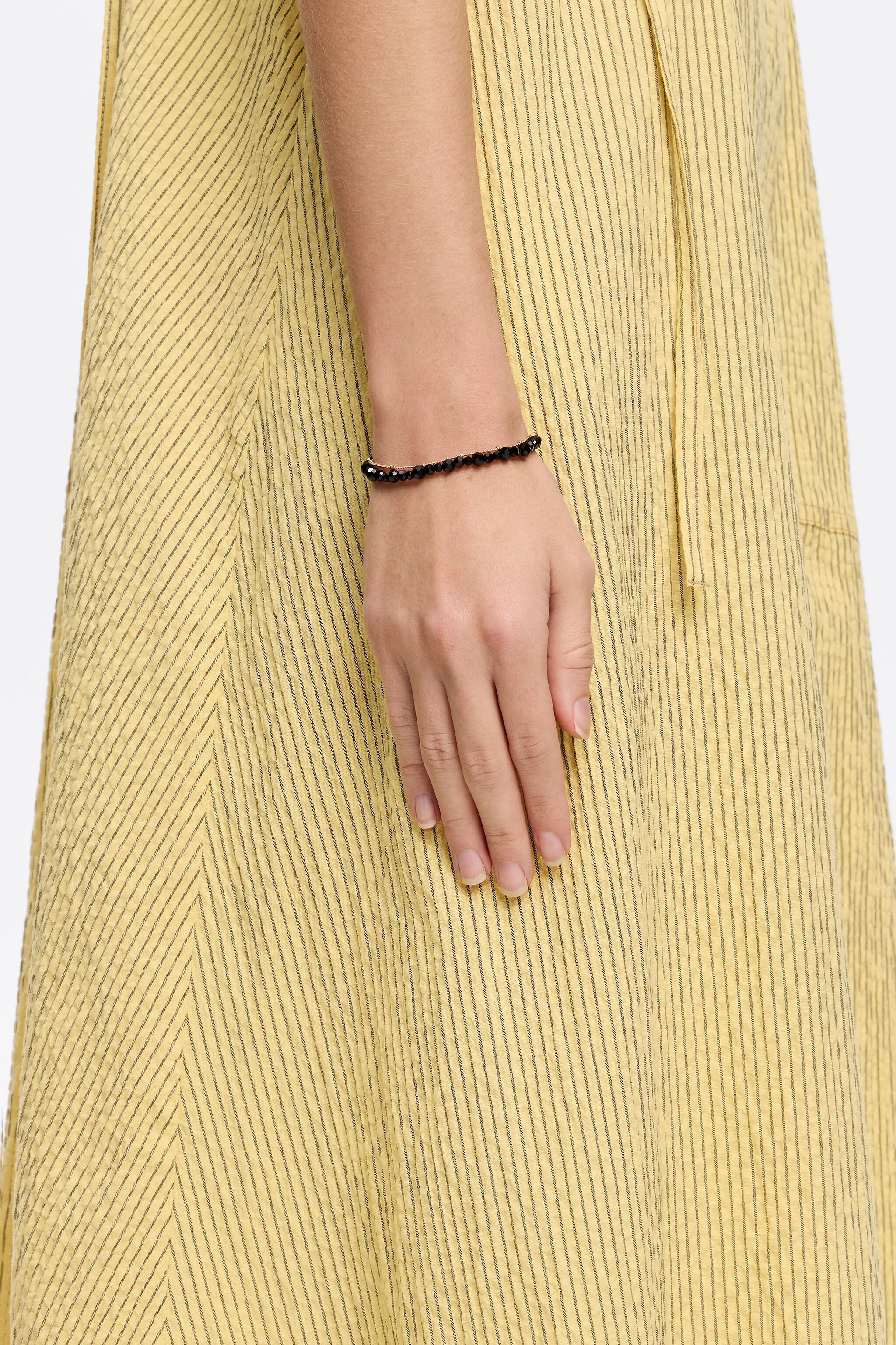 Black crystals logo bracelet