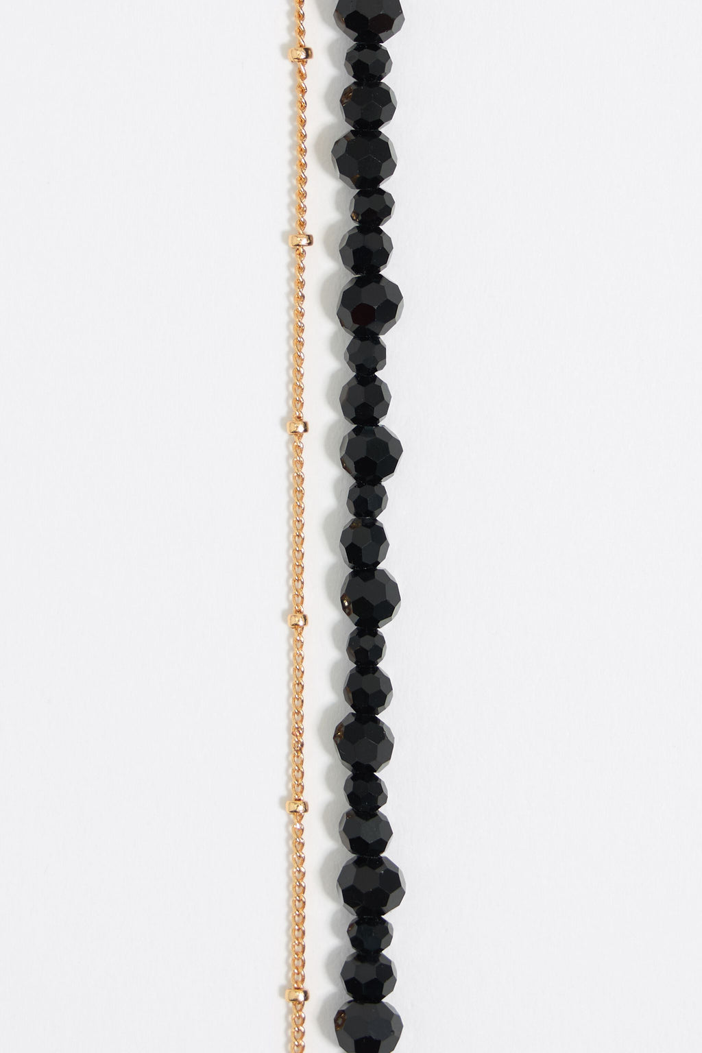 Black crystals logo bracelet