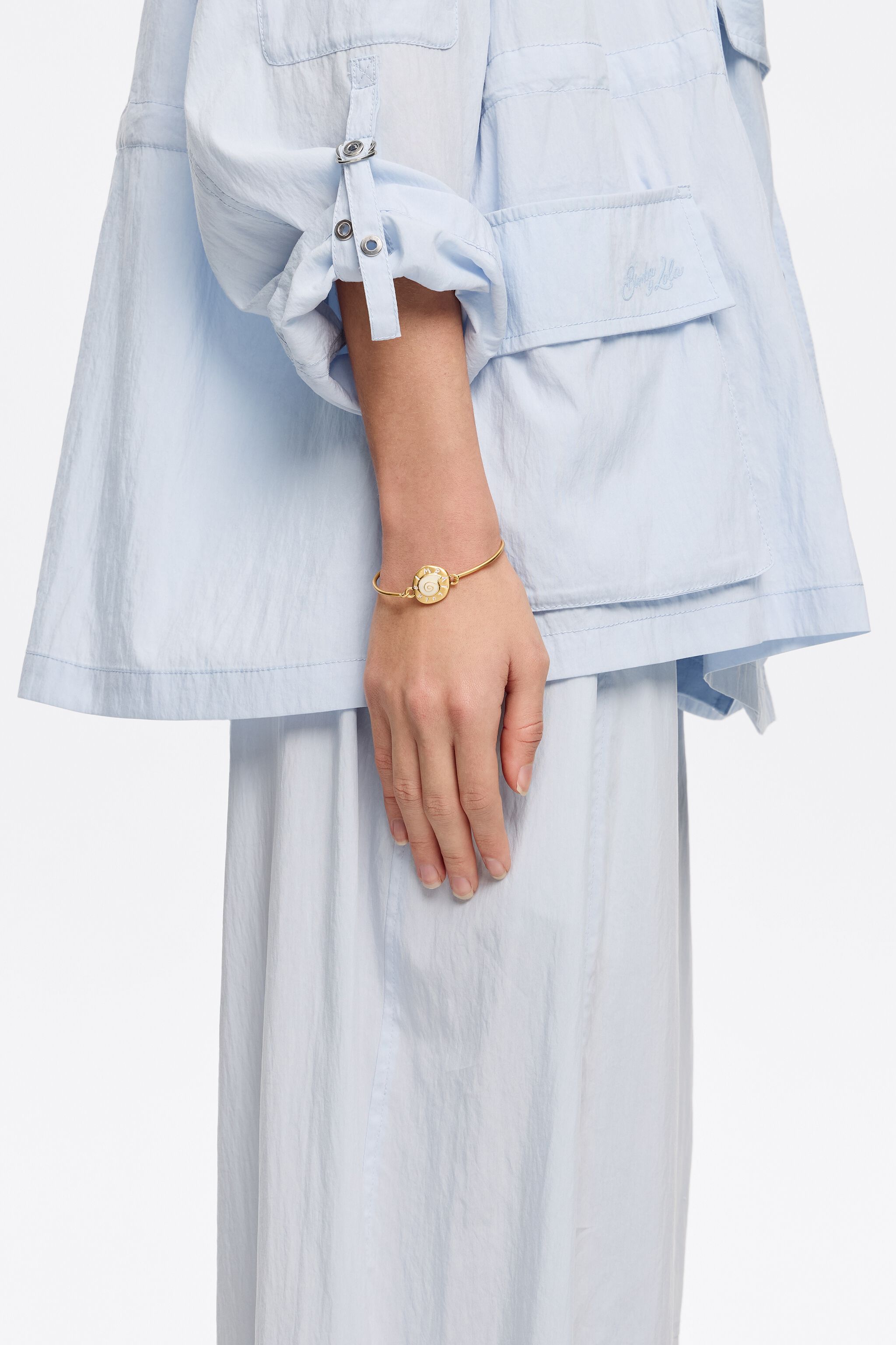 Ivory coin logo bracelet