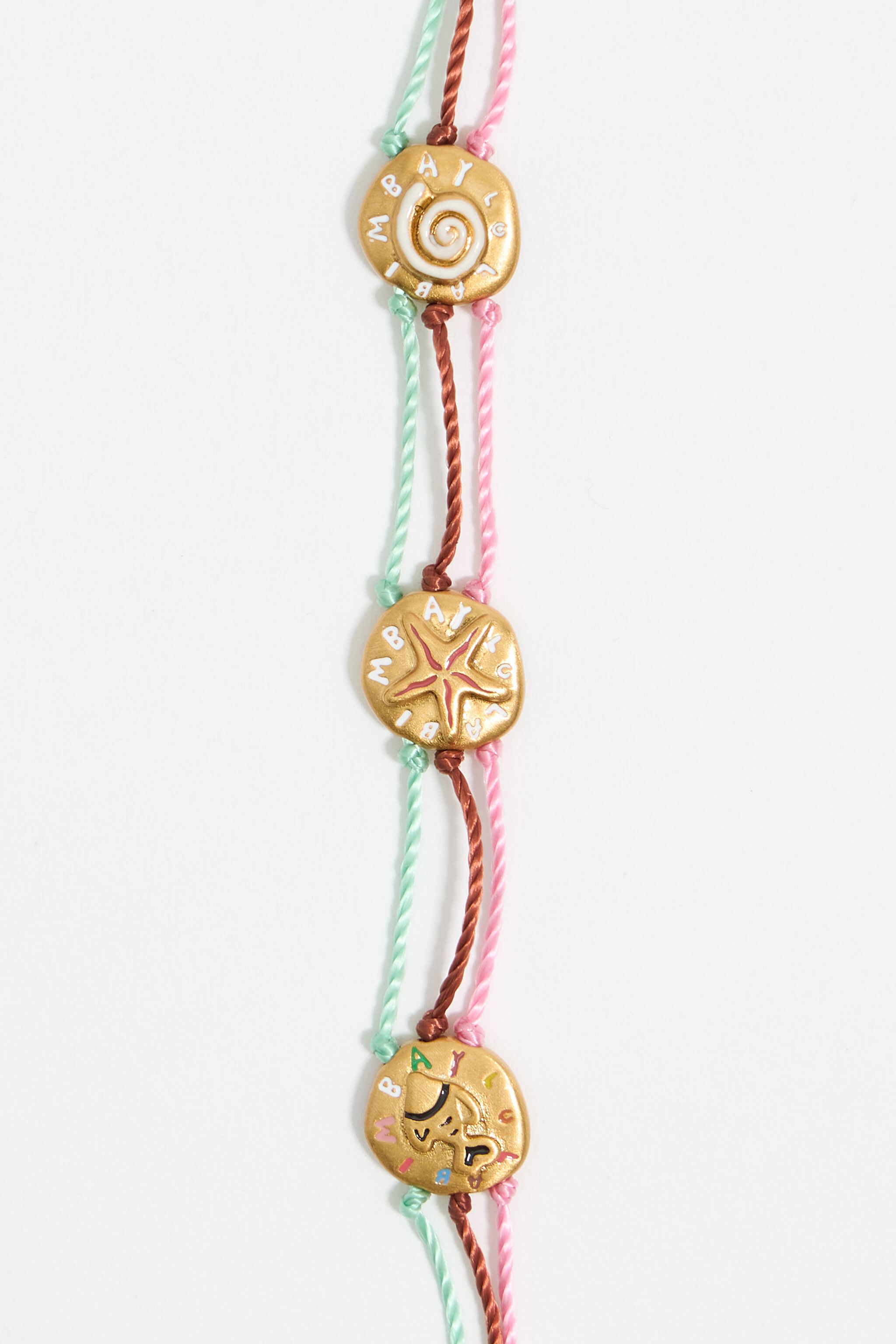 Coin logo multicolor friendship bracelet