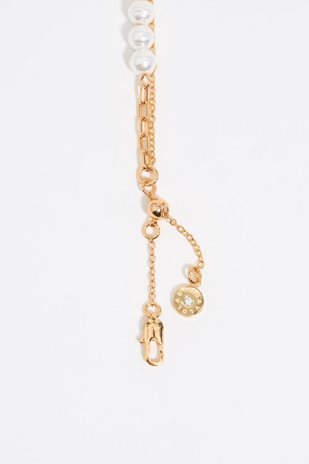 Heart logo double chain bracelet