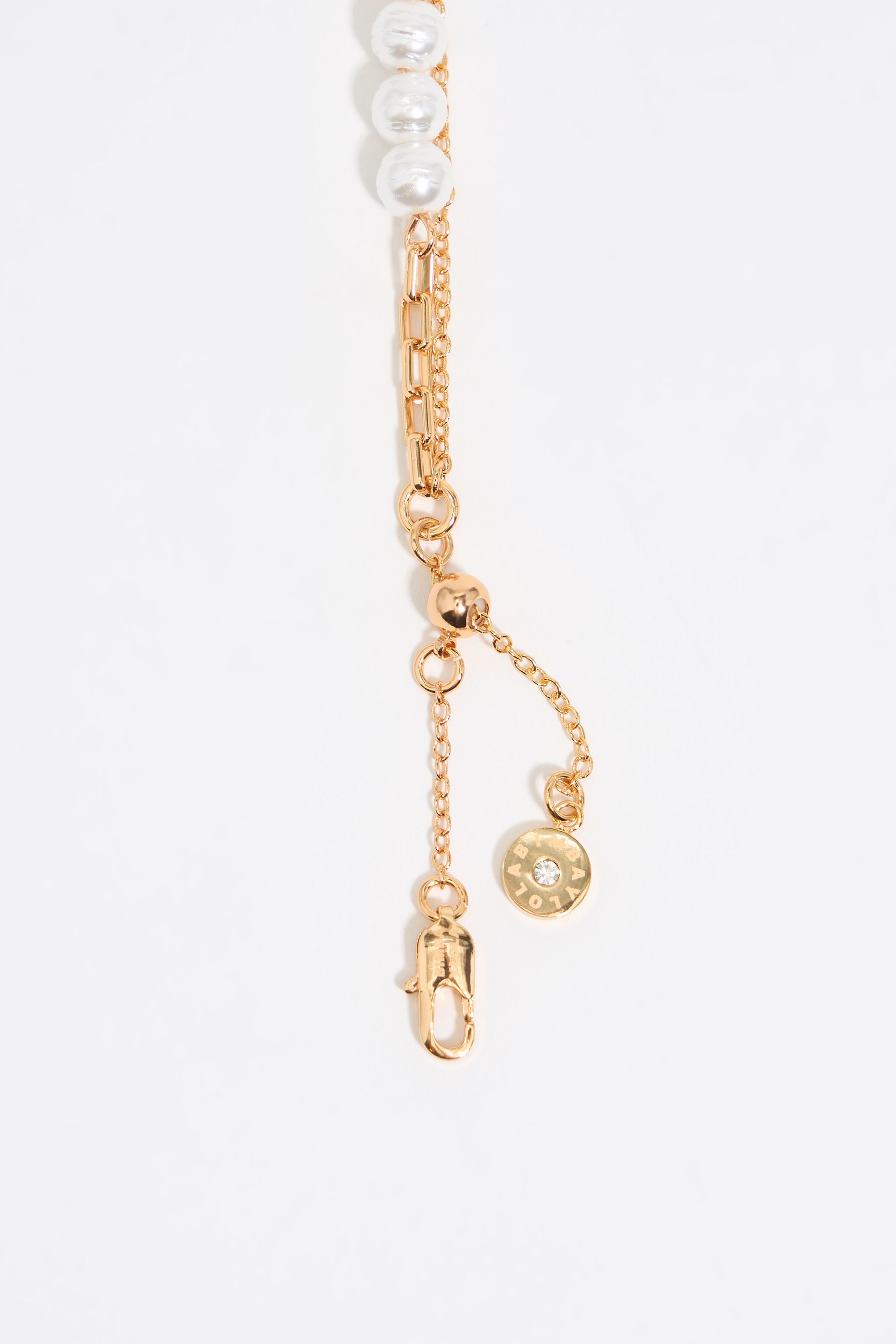 Heart logo double chain bracelet