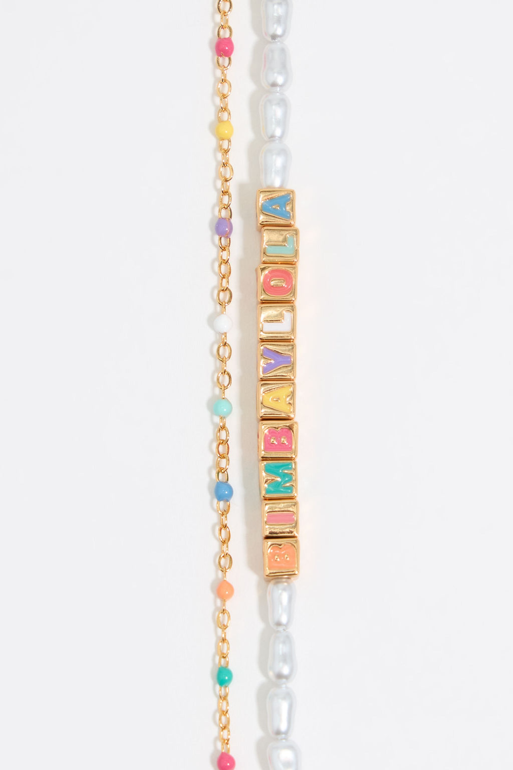 Multicolor Dice logo bracelet