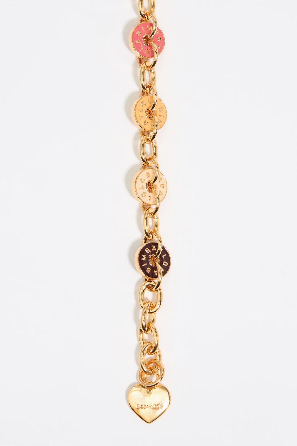 Multicolor logo chain bracelet