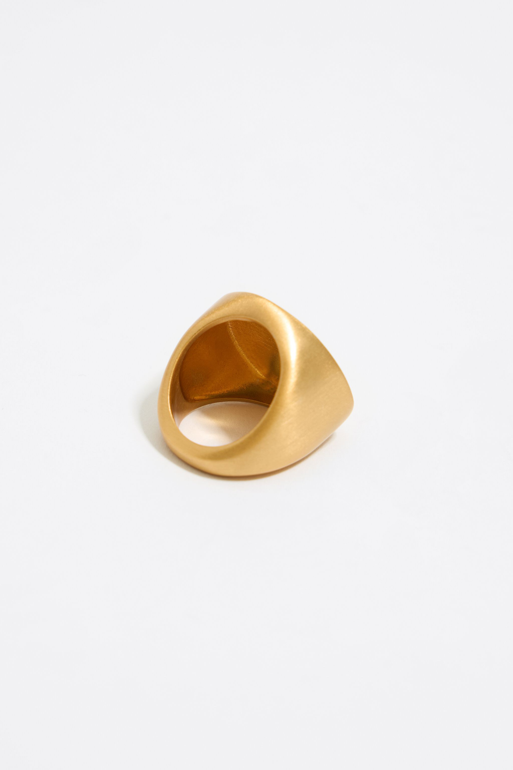 Fish coin logo ring