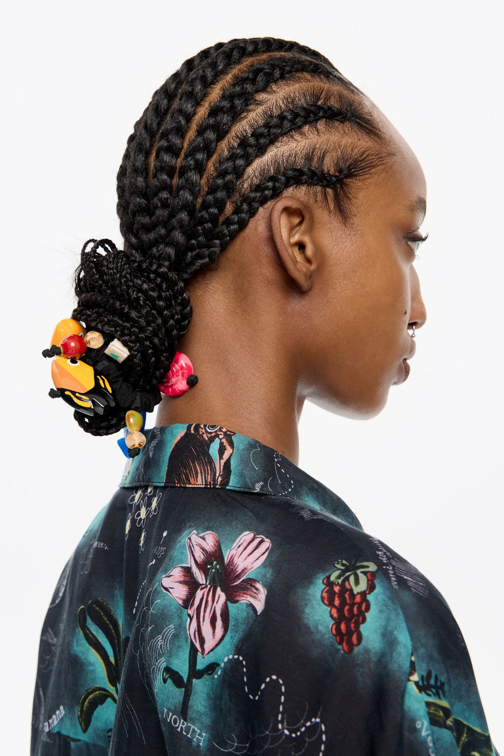 Multicolor charms scrunchie