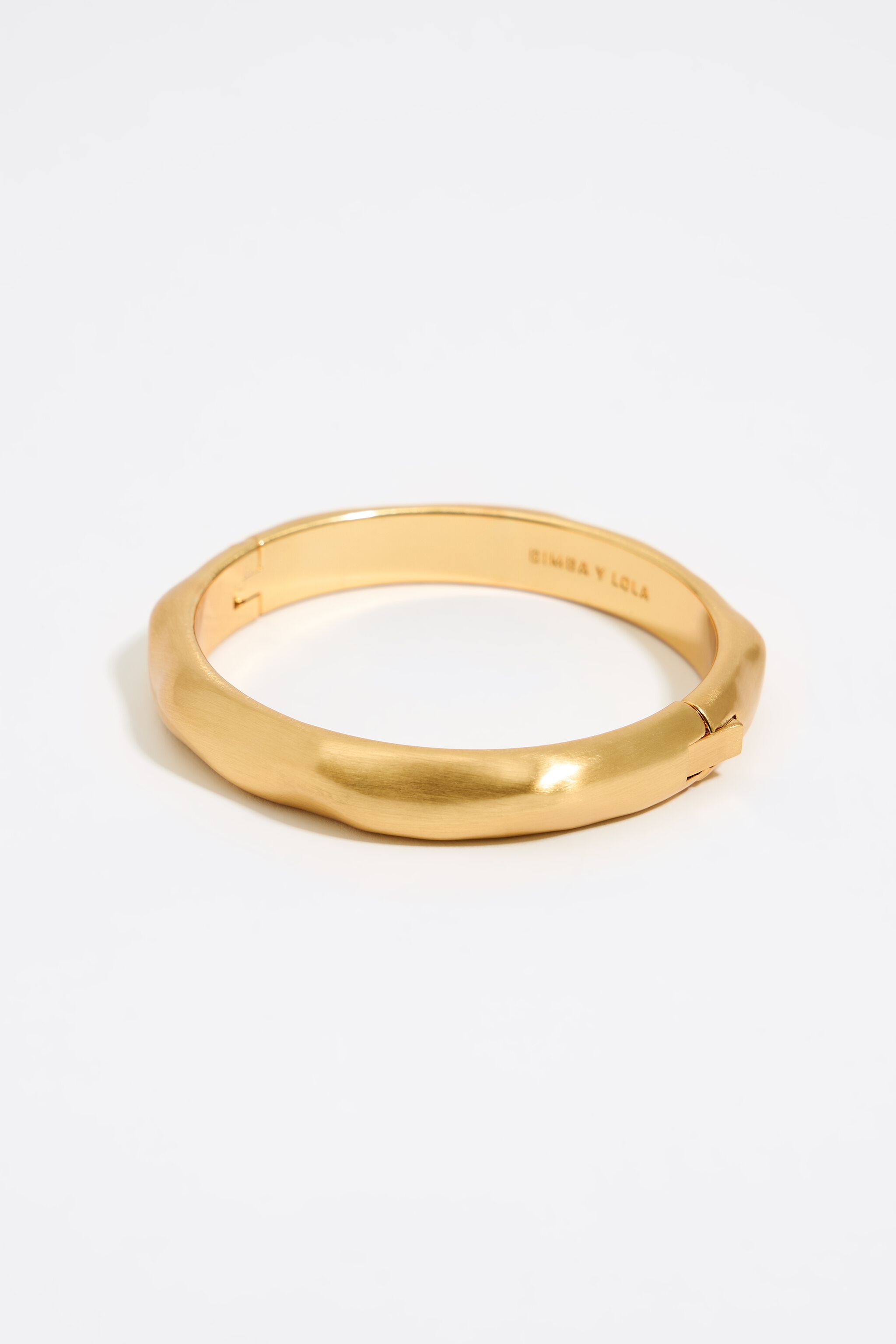 Textured matte gold bracelet