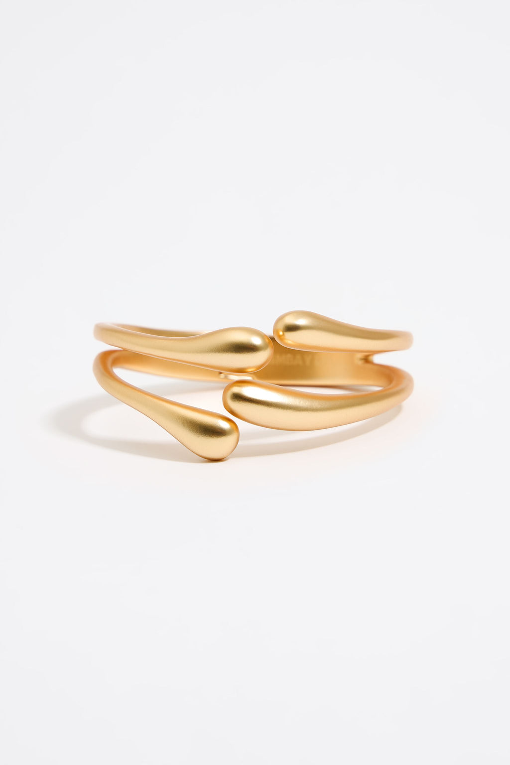 Matte gold metal bracelet