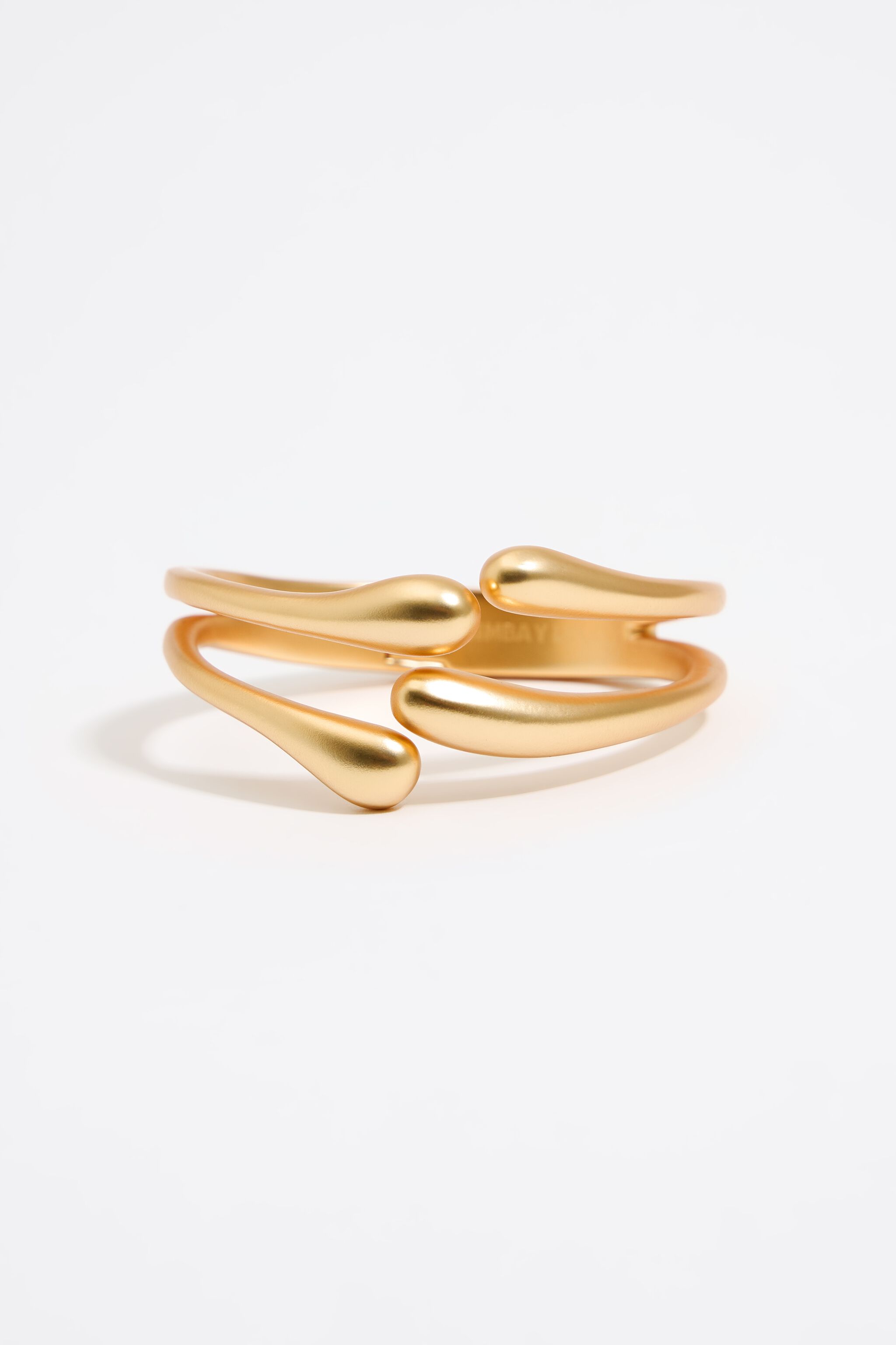 Matte gold metal bracelet