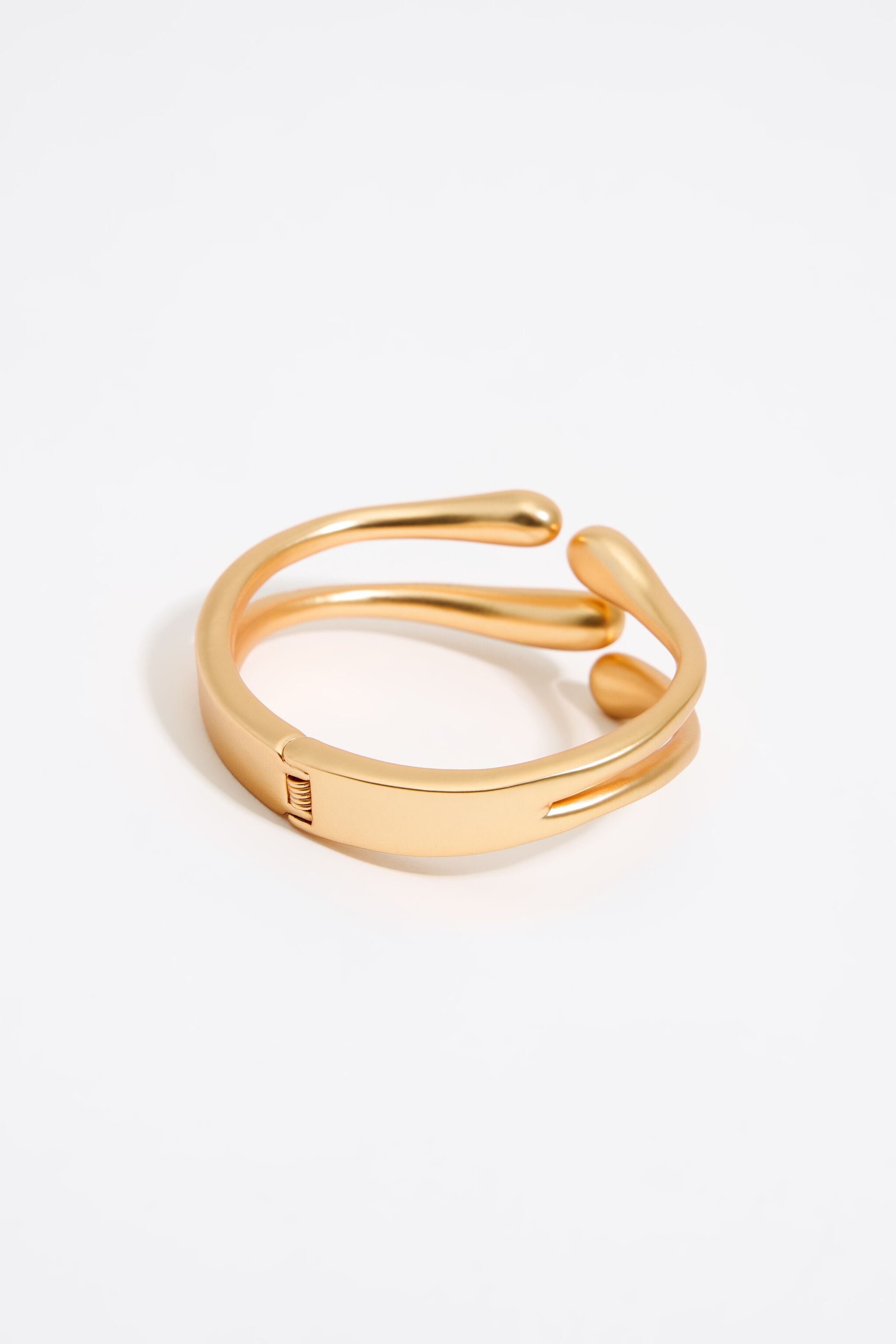 Matte gold metal bracelet