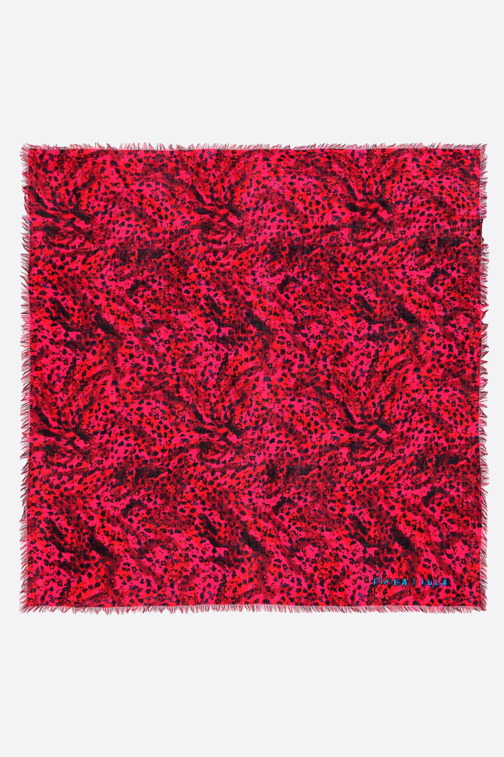 Strawberry mini floral brushstrokes shawl