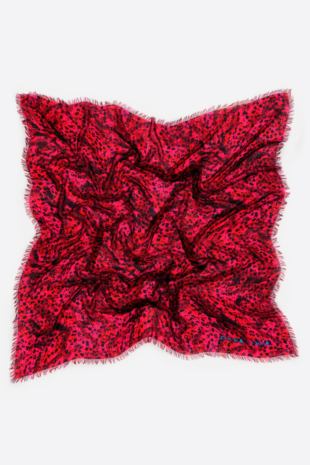 Strawberry mini floral brushstrokes shawl