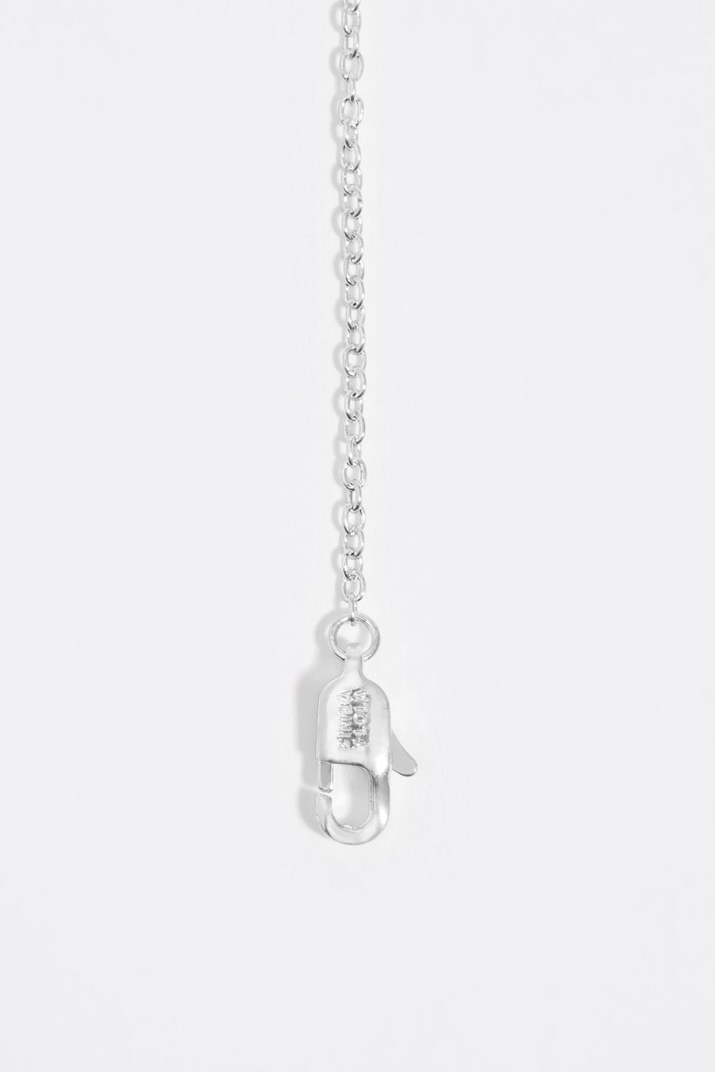 Silver hearts and crystals necklace