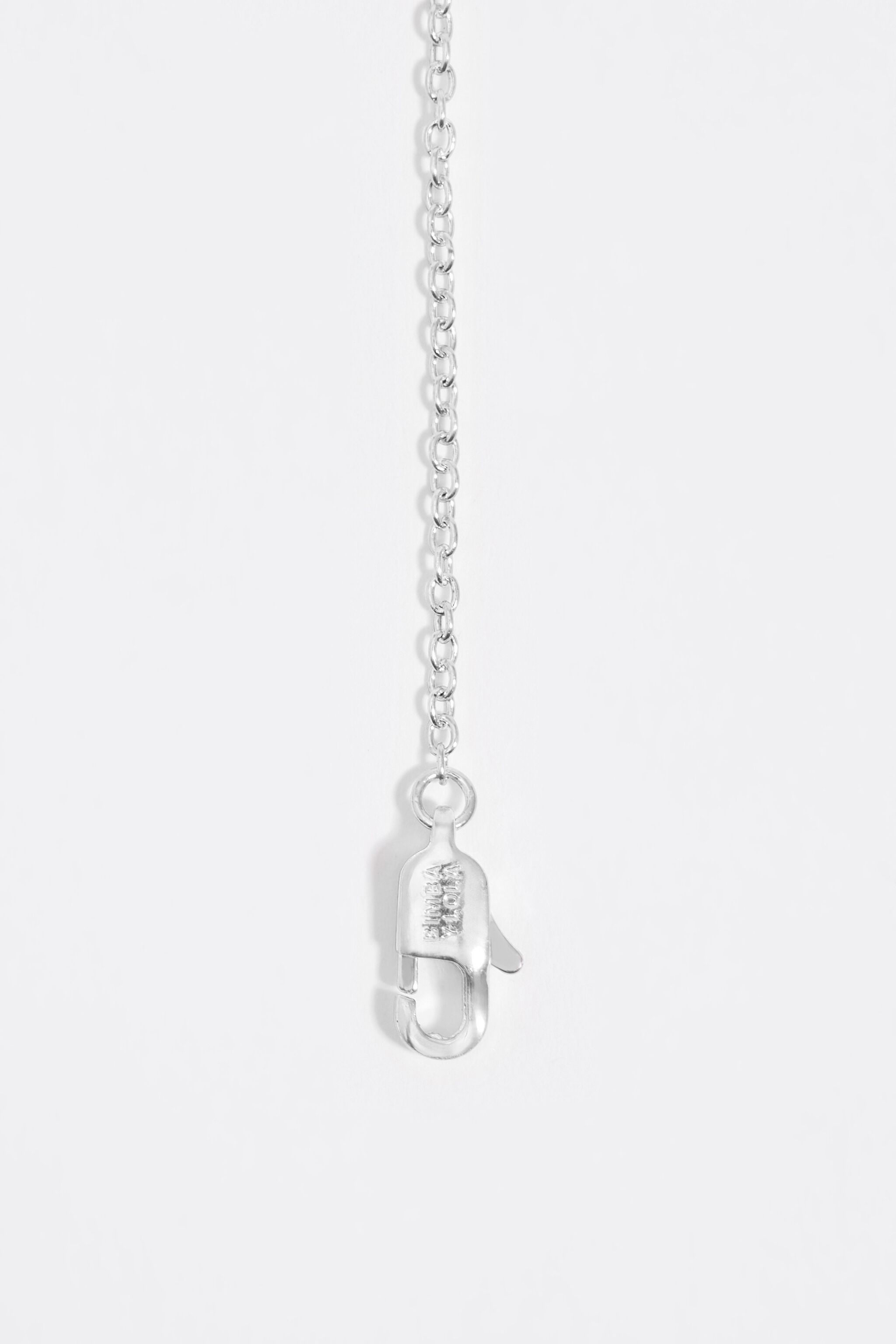 Silver hearts and crystals necklace