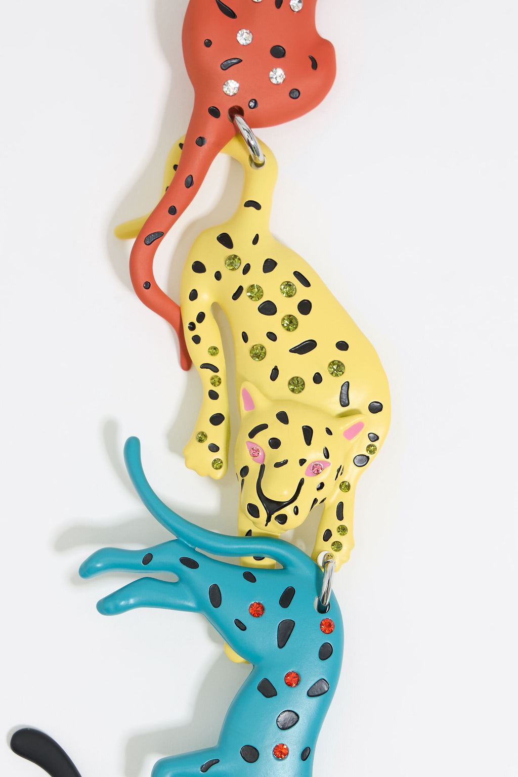 Silver panthers necklace