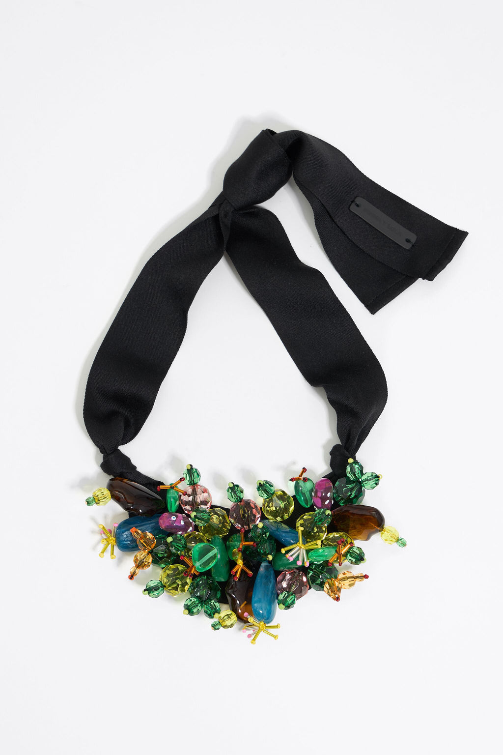 Resin cactus and beads necklace