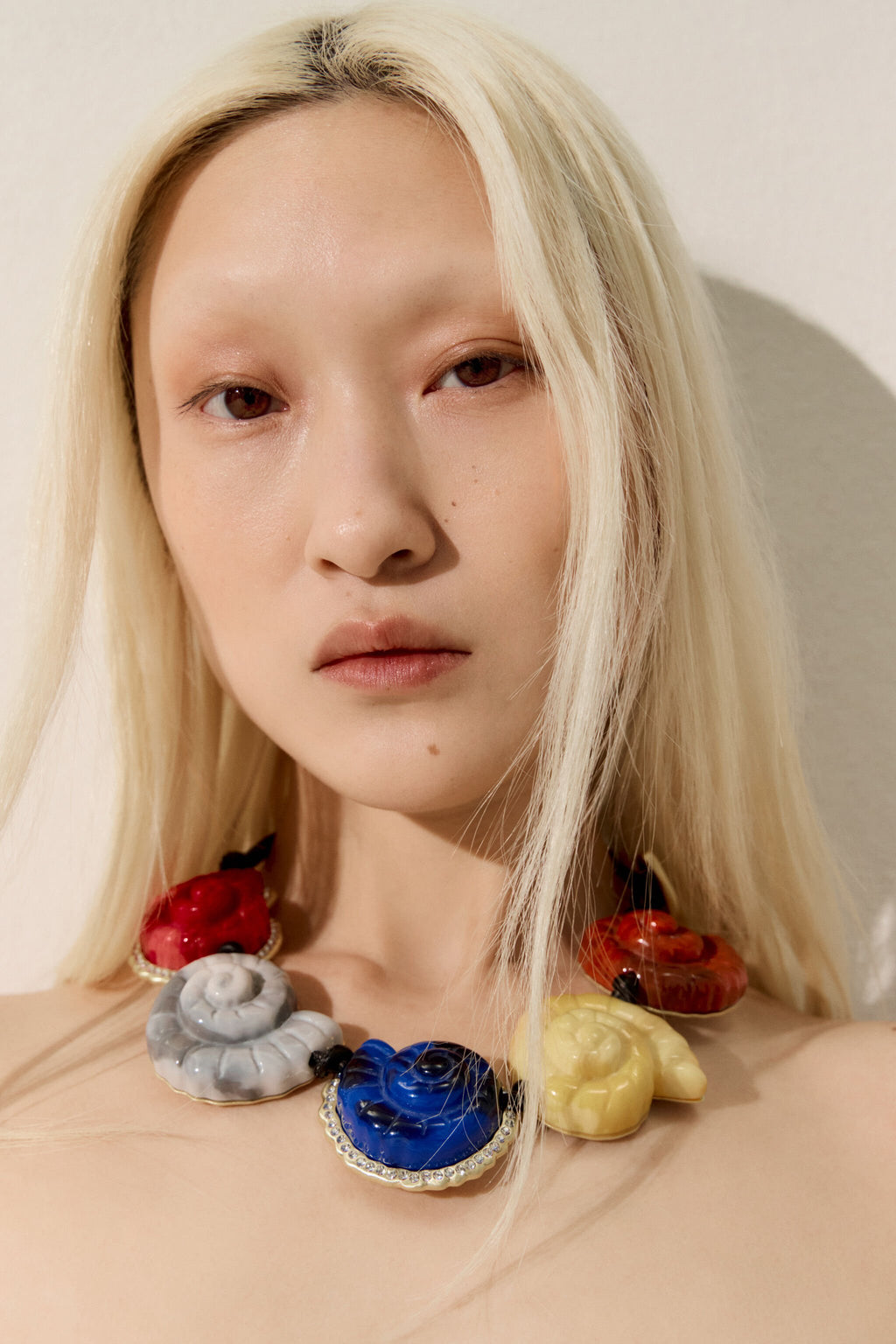 Multicolor shells necklace