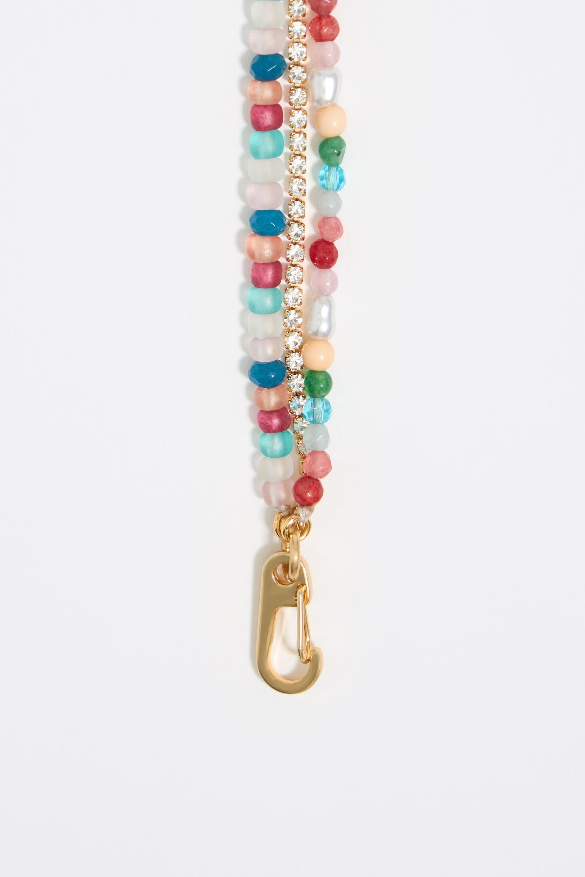 Multicolor fishes multi-layer chain necklace