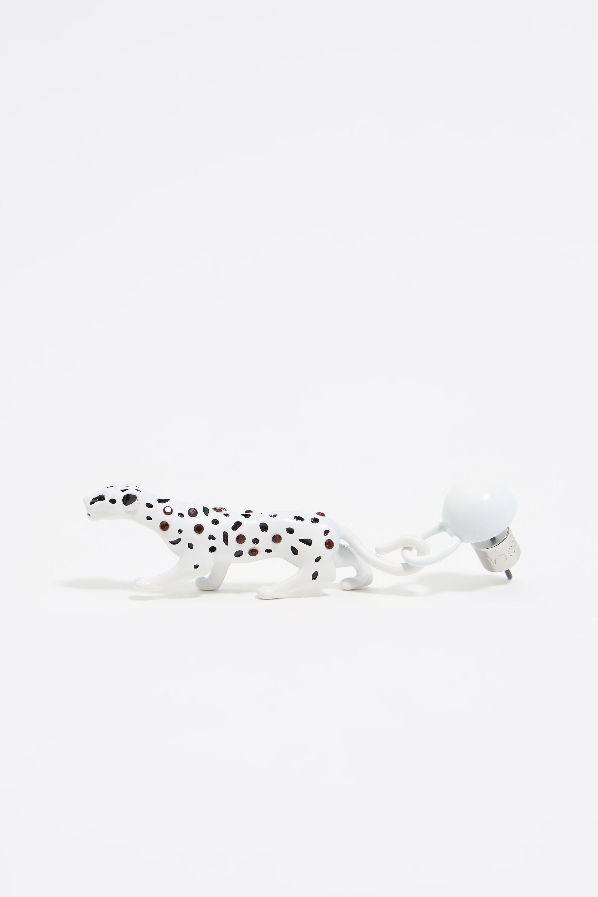 Ivory panther earrings