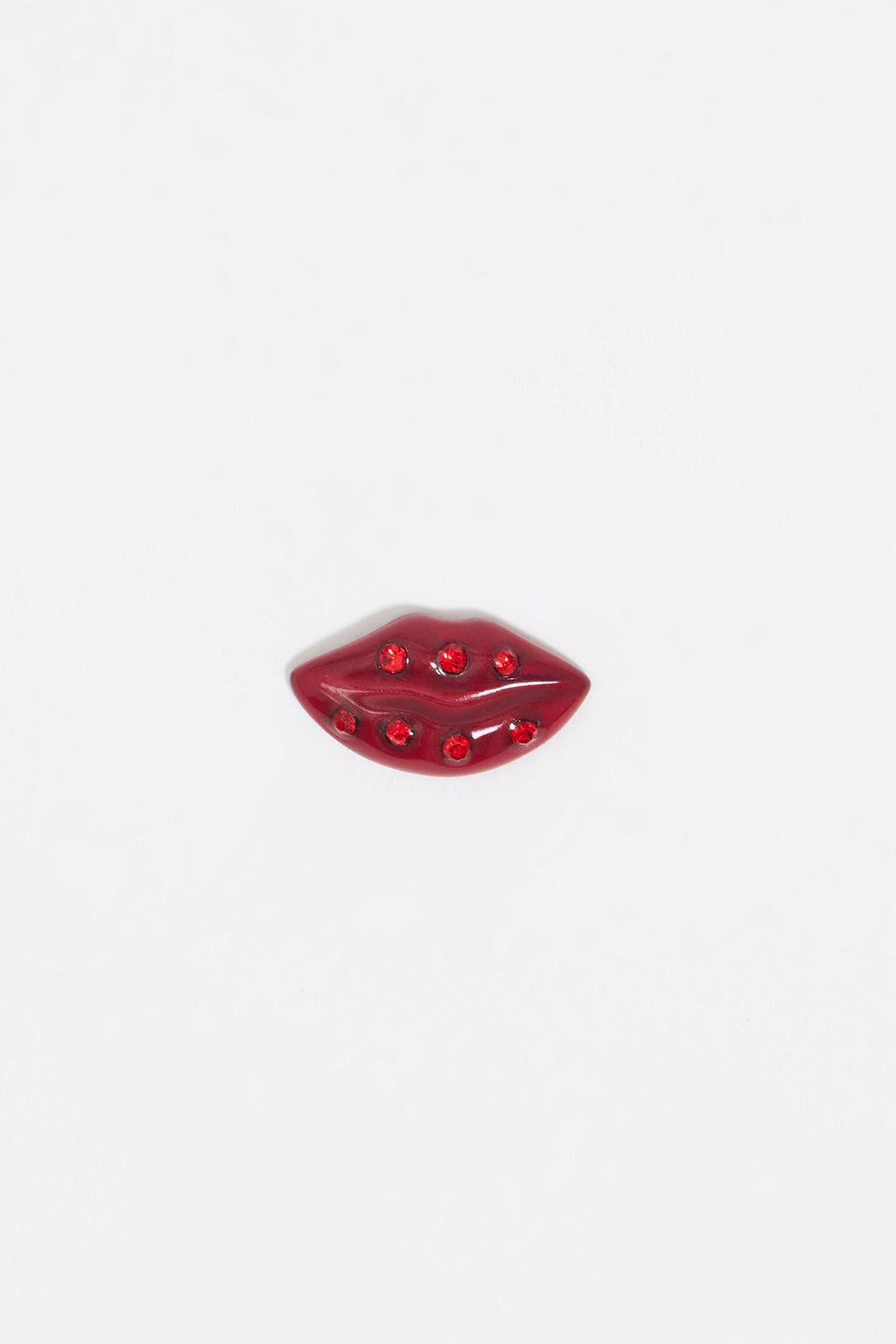 Red lips earrings