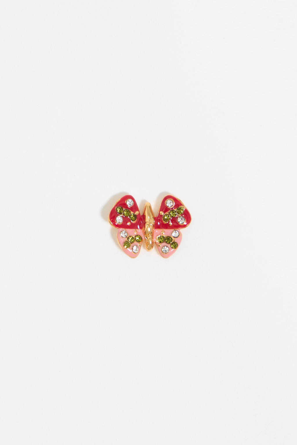 Red butterfly earrings