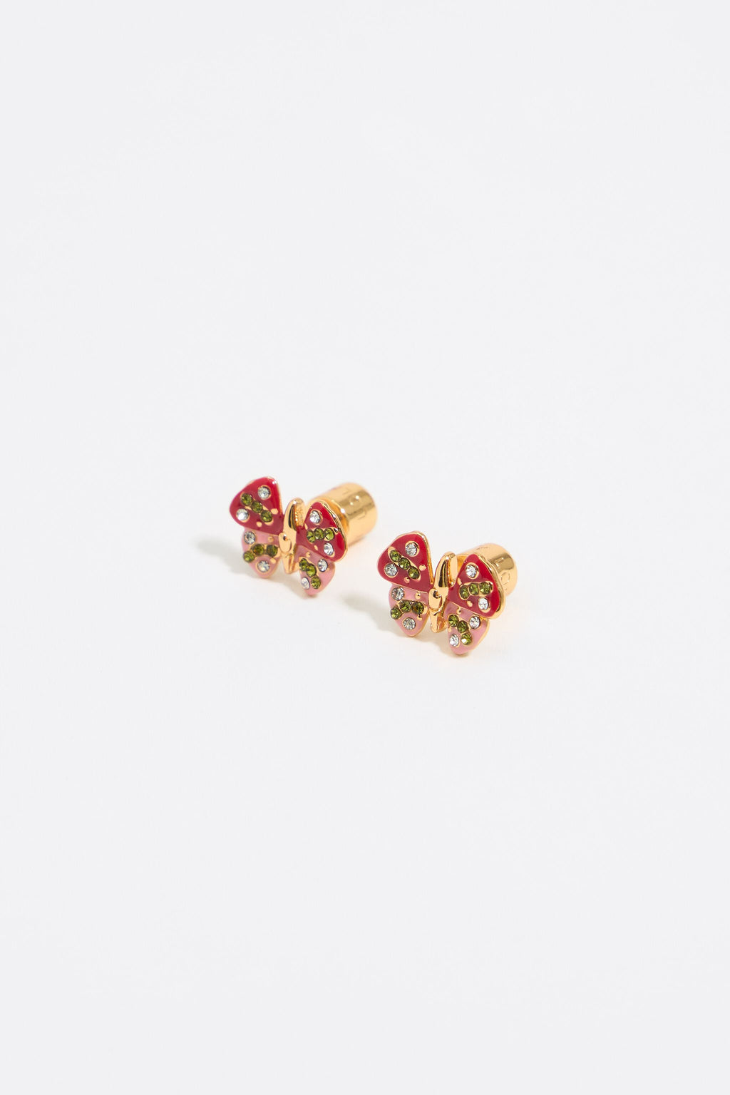 Red butterfly earrings
