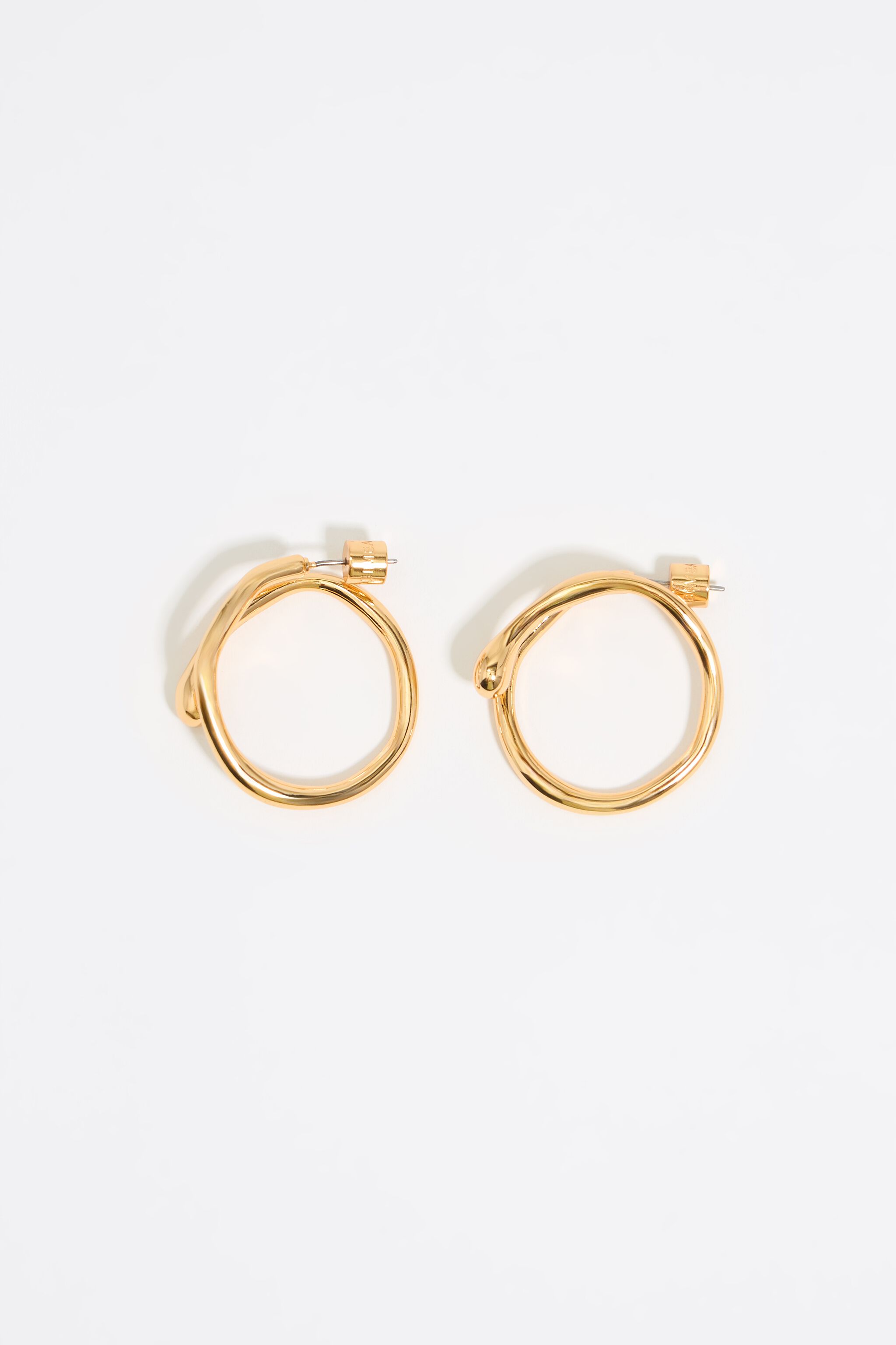 Textured hoop earrings