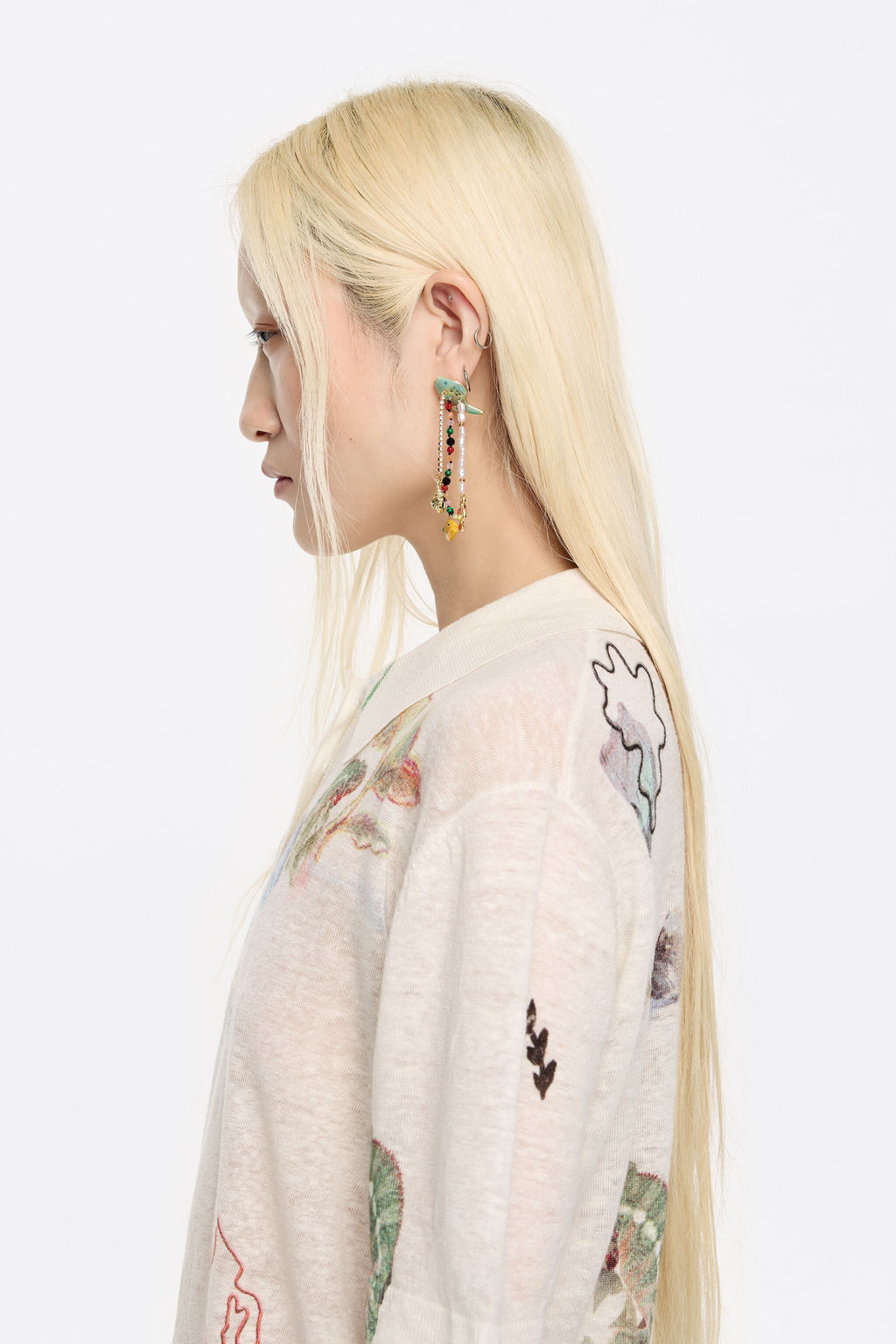 Multicolor fishes earrings