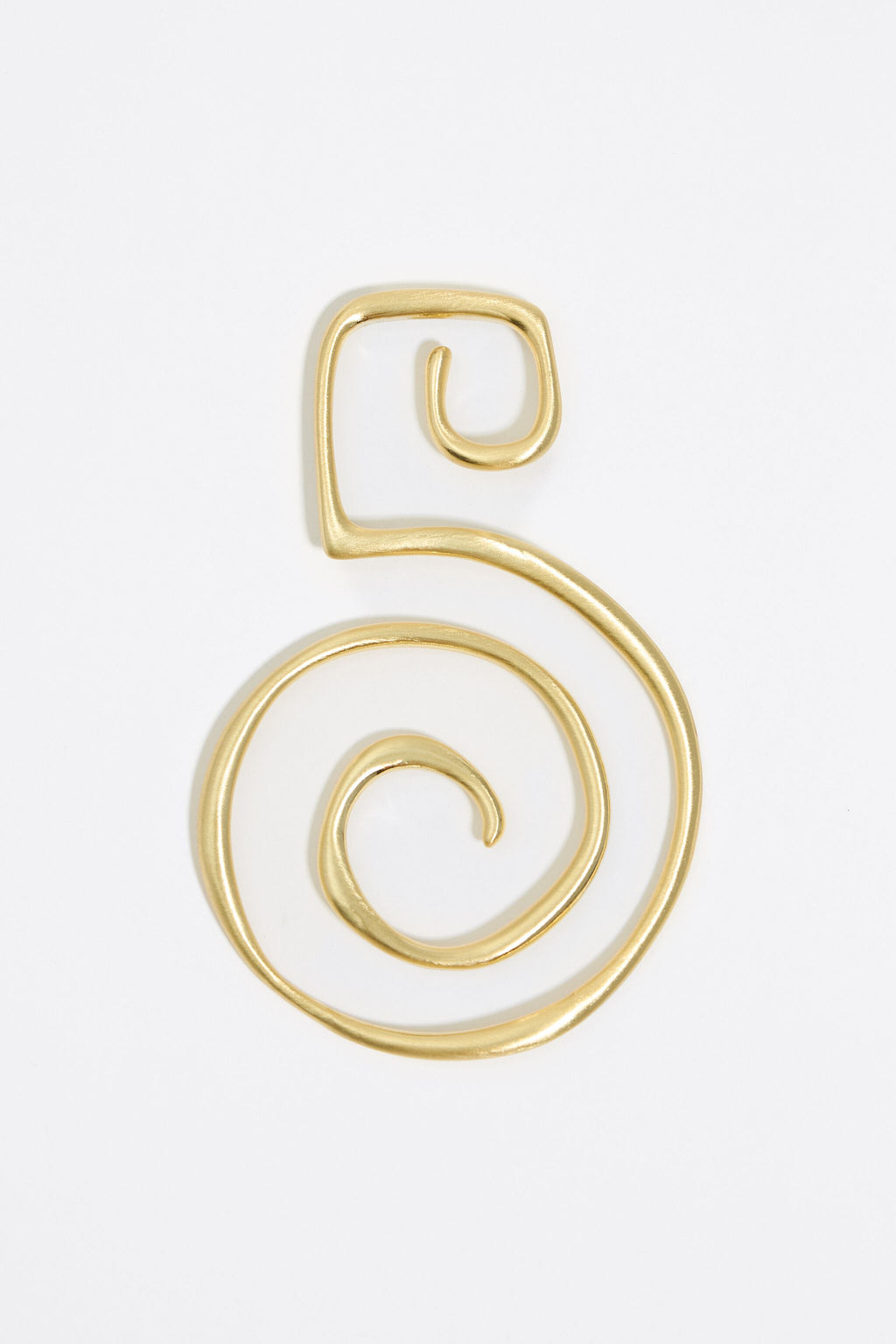 Gold spiral earrings
