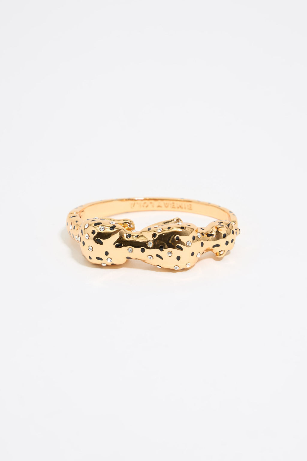 Gold and black panther bracelet