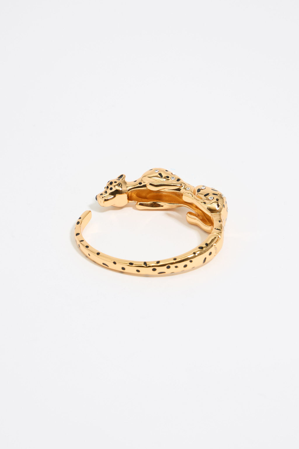 Gold and black panther bracelet
