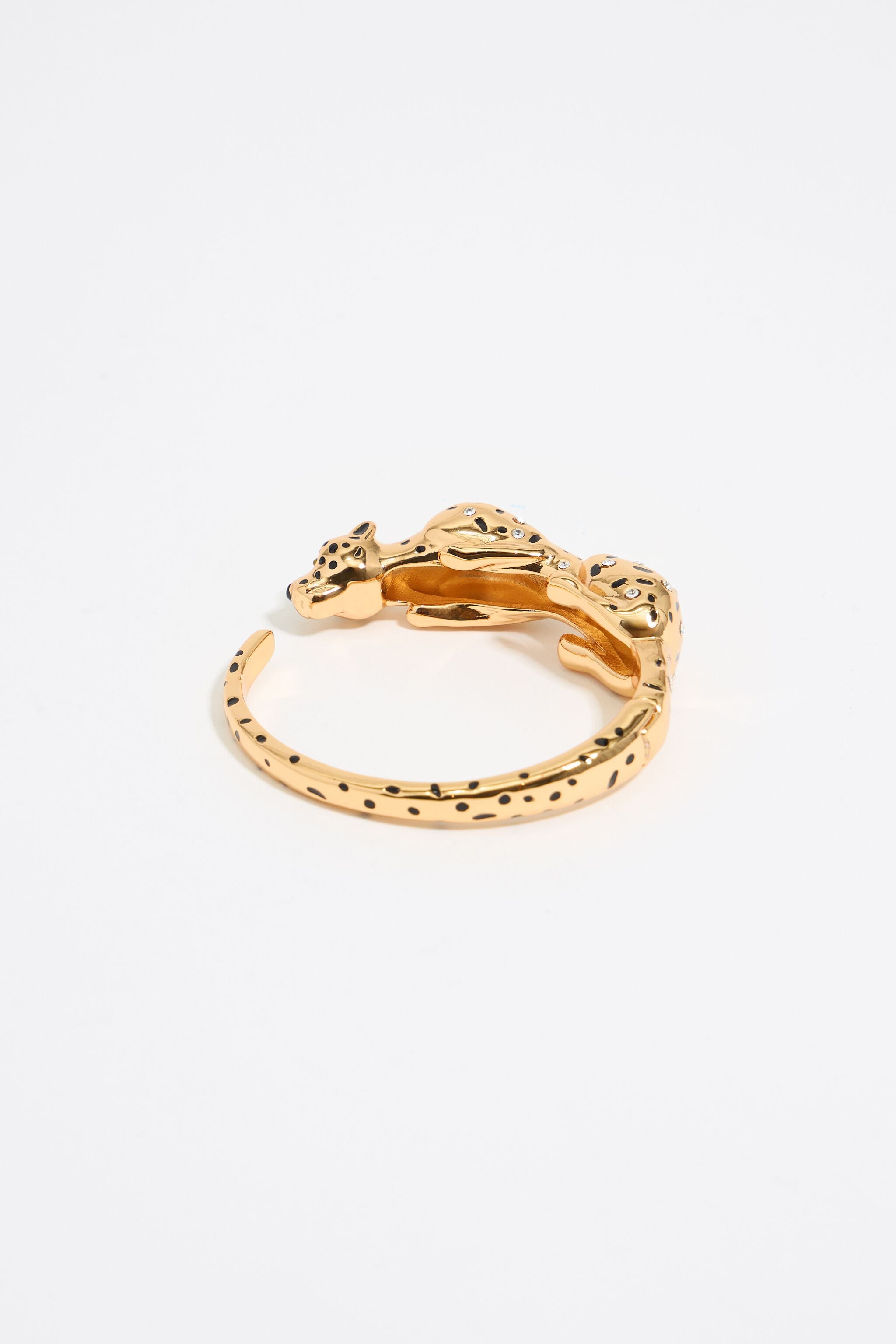 Gold and black panther bracelet