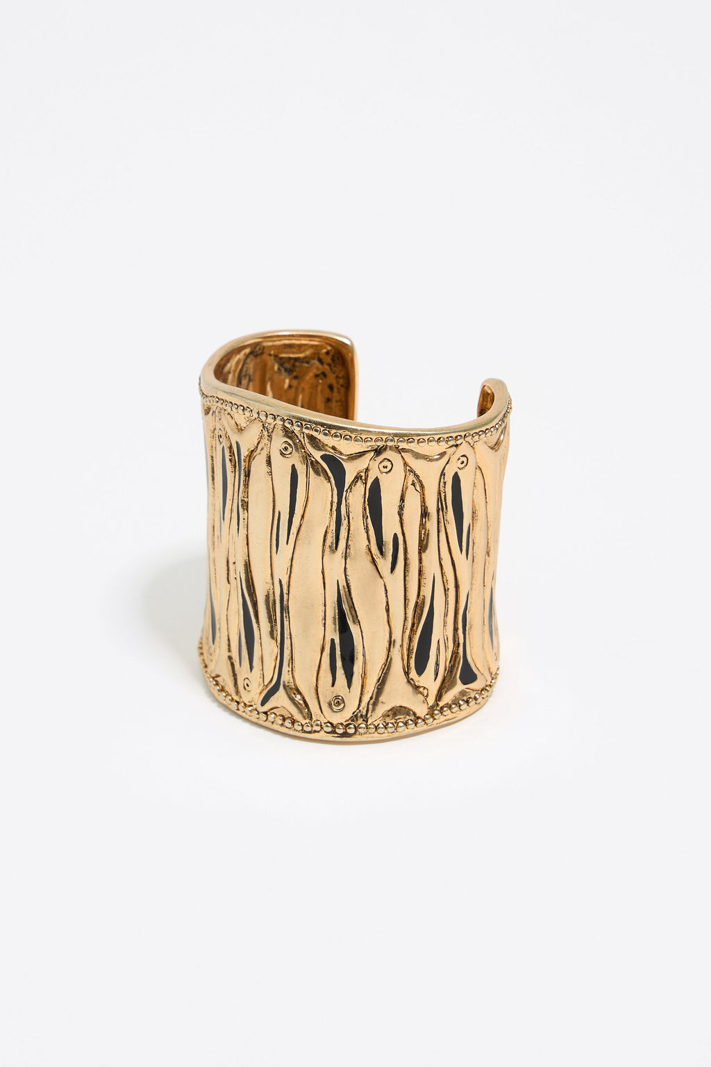 Gold fishes rigid bracelet