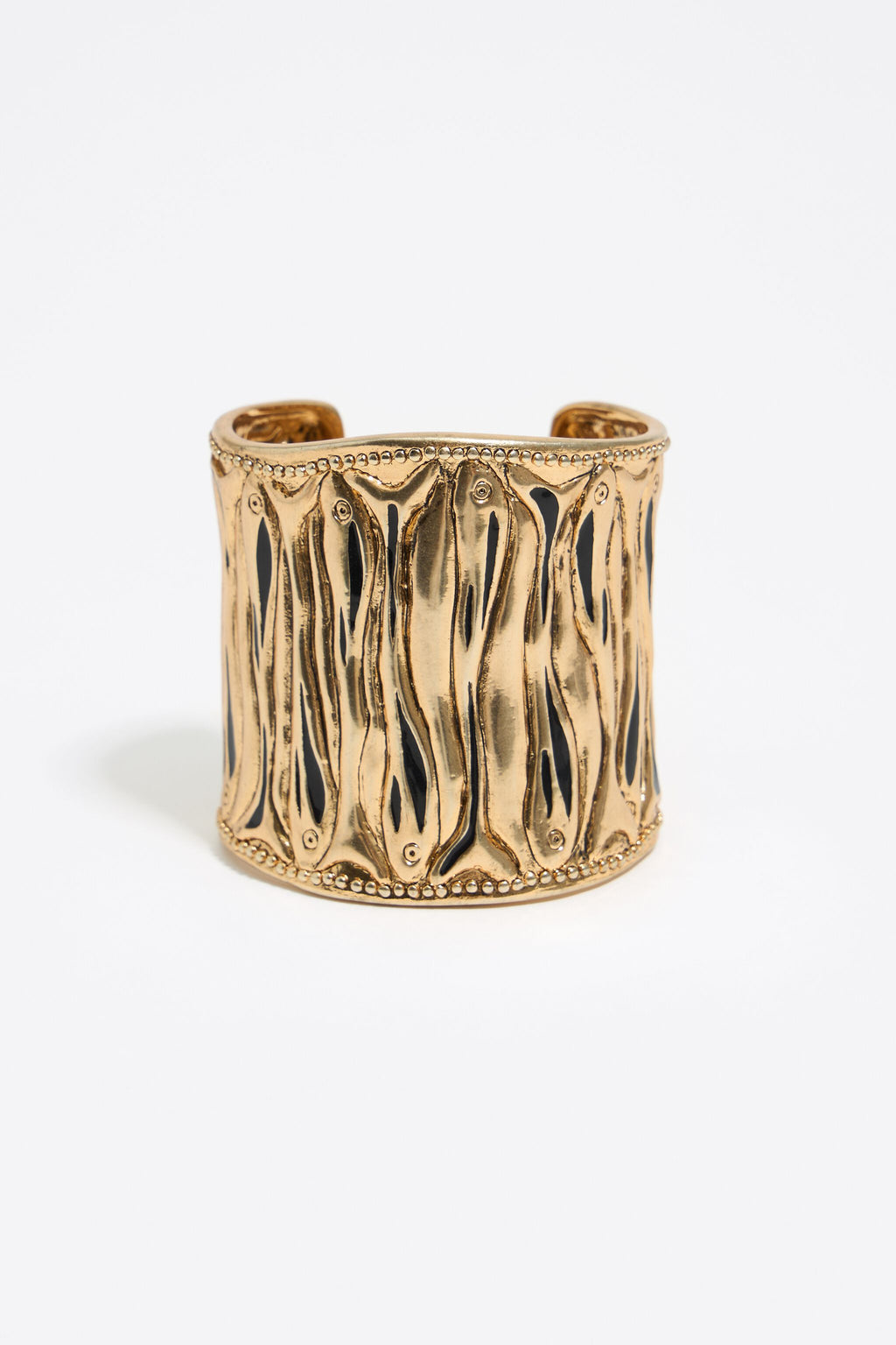 Gold fishes rigid bracelet