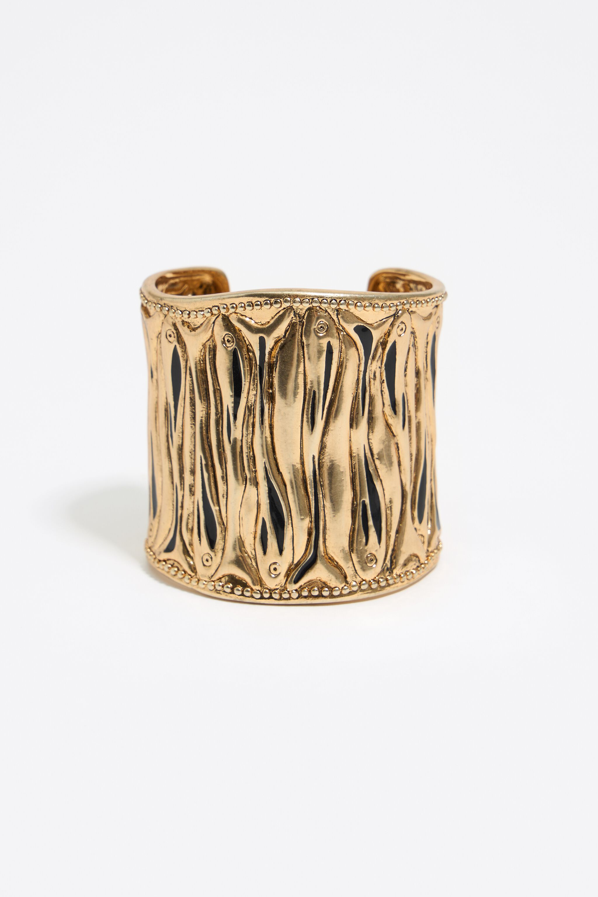 Gold fishes rigid bracelet