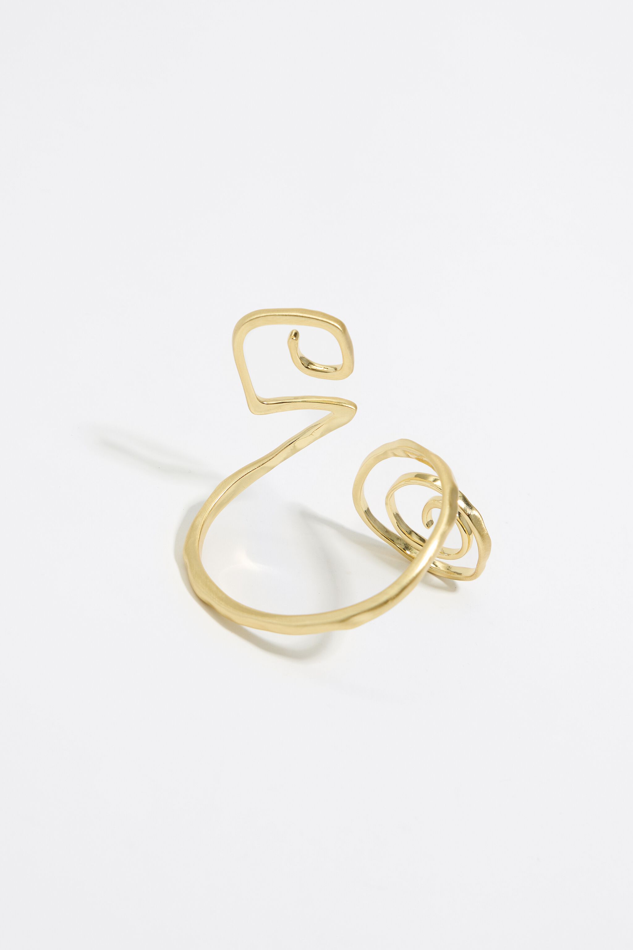 Gold spiral bracelet