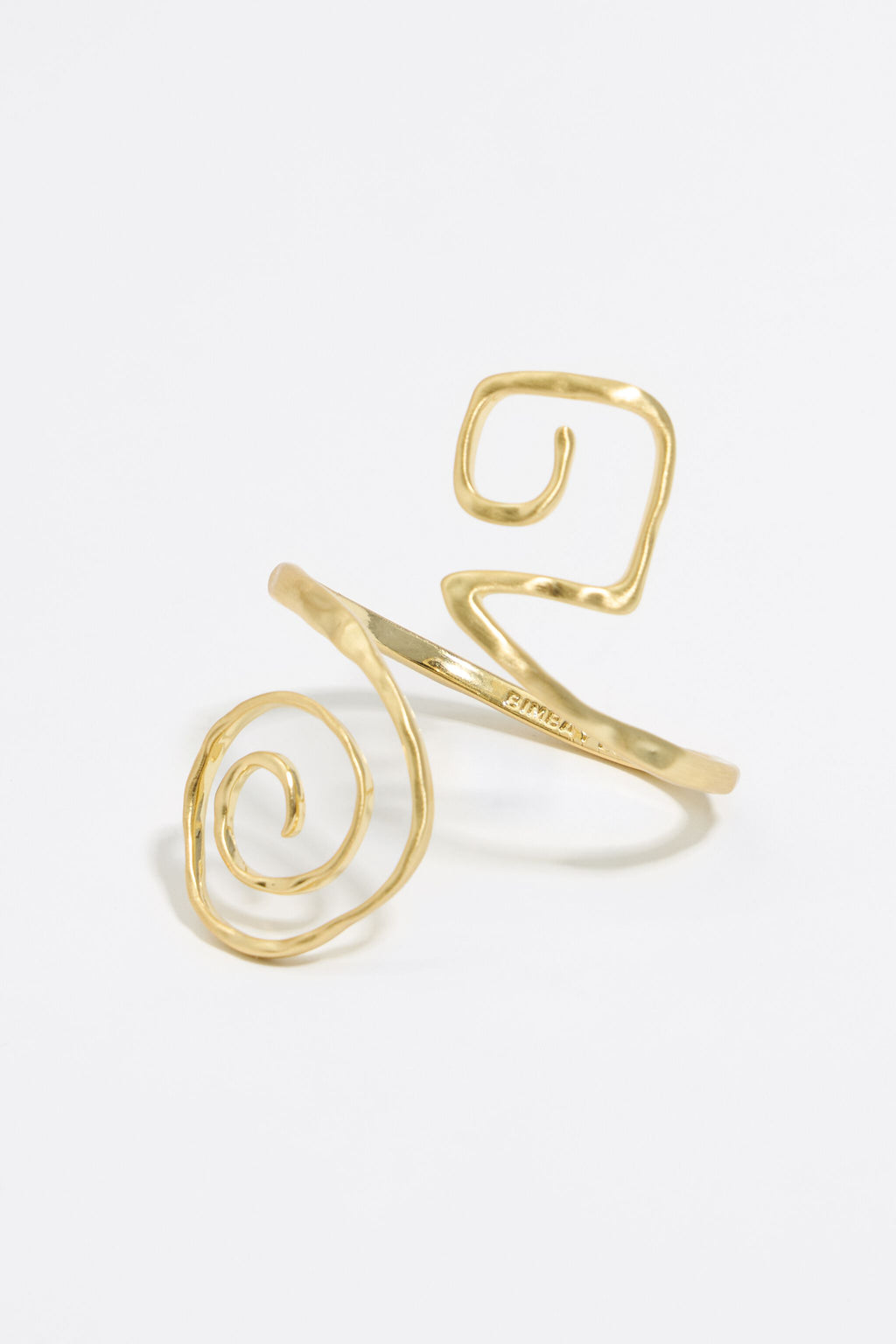 Gold spiral bracelet