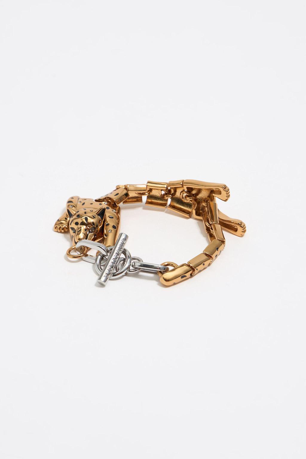 Gold panther bracelet