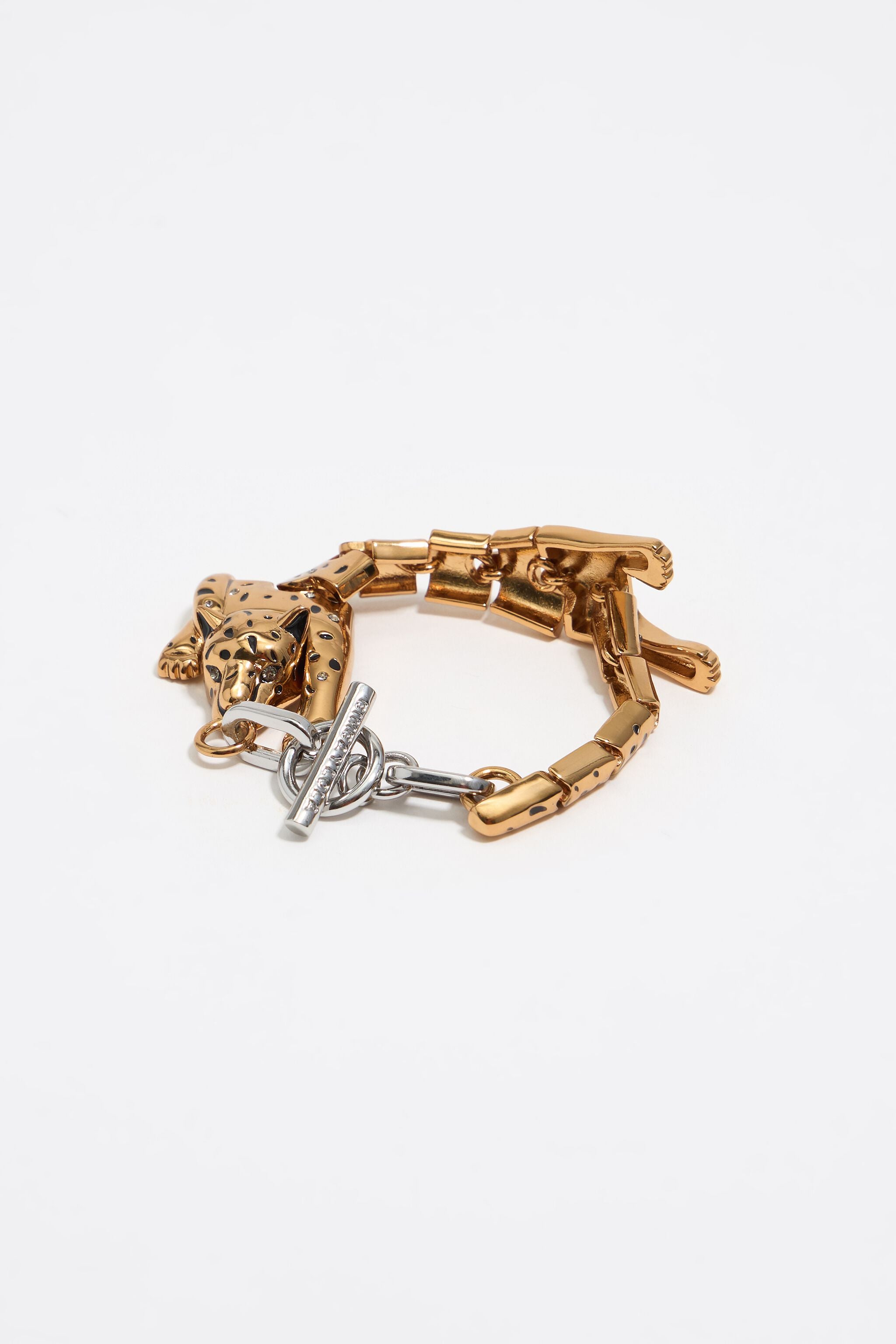 Gold panther bracelet