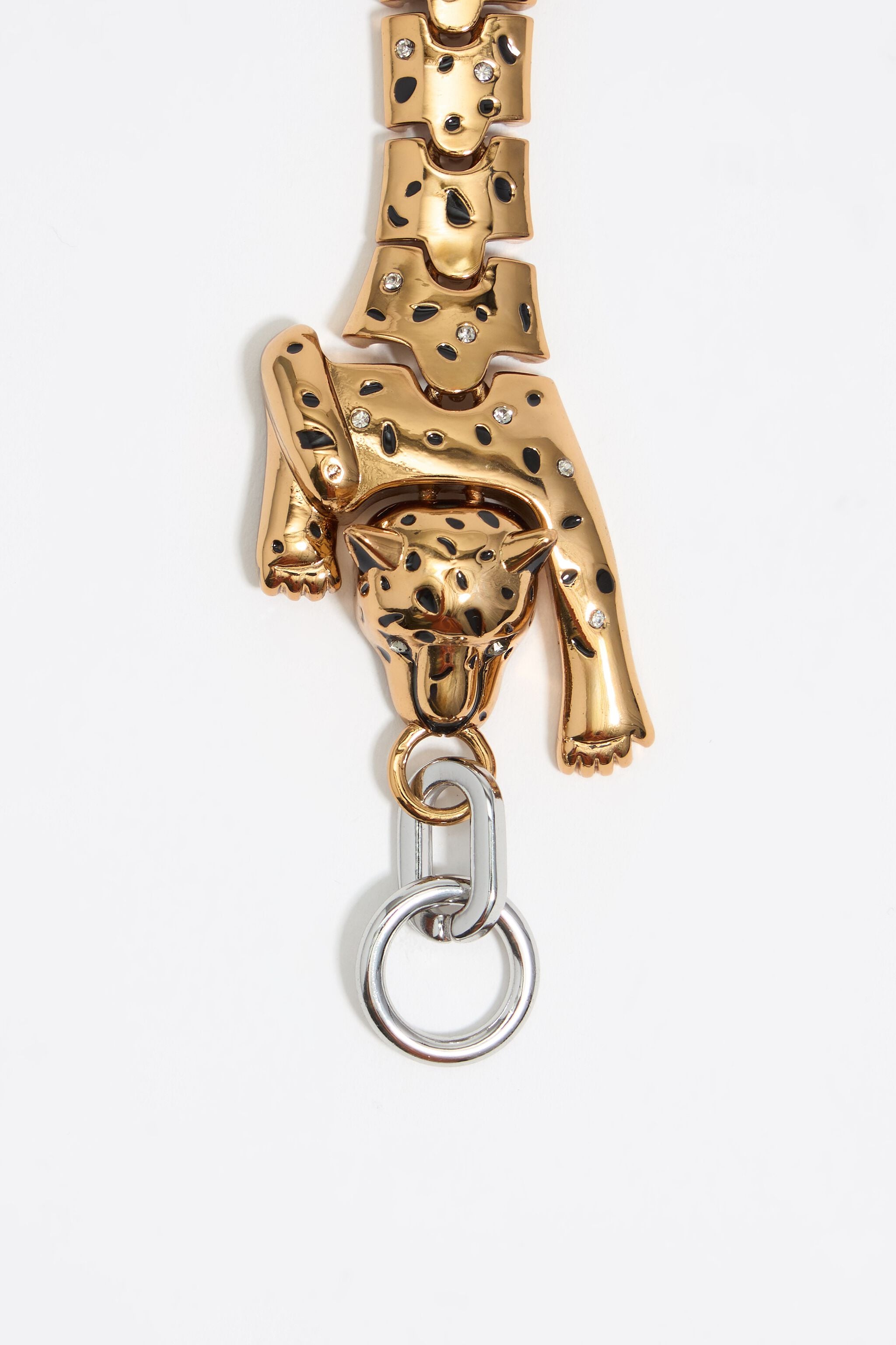 Gold panther bracelet