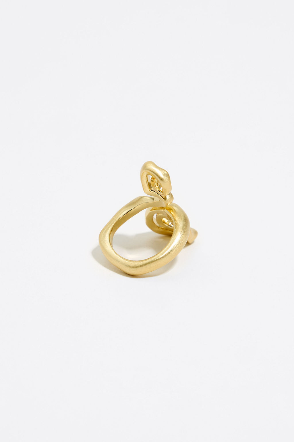Gold spiral ring